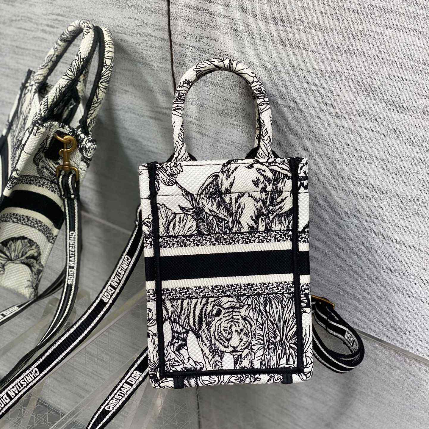 Dior Mini Dior Book Tote Phone Bag - 