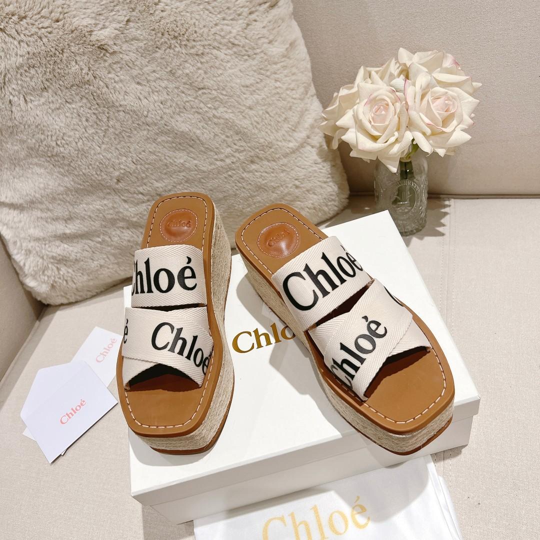 Chloe Woody Wedge Espadrille - 