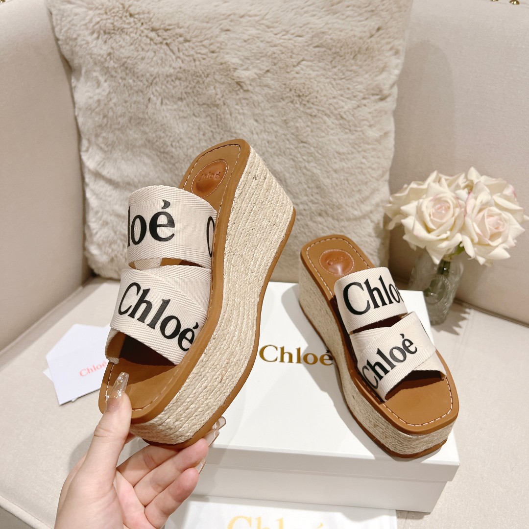 Chloe Woody Wedge Espadrille - 