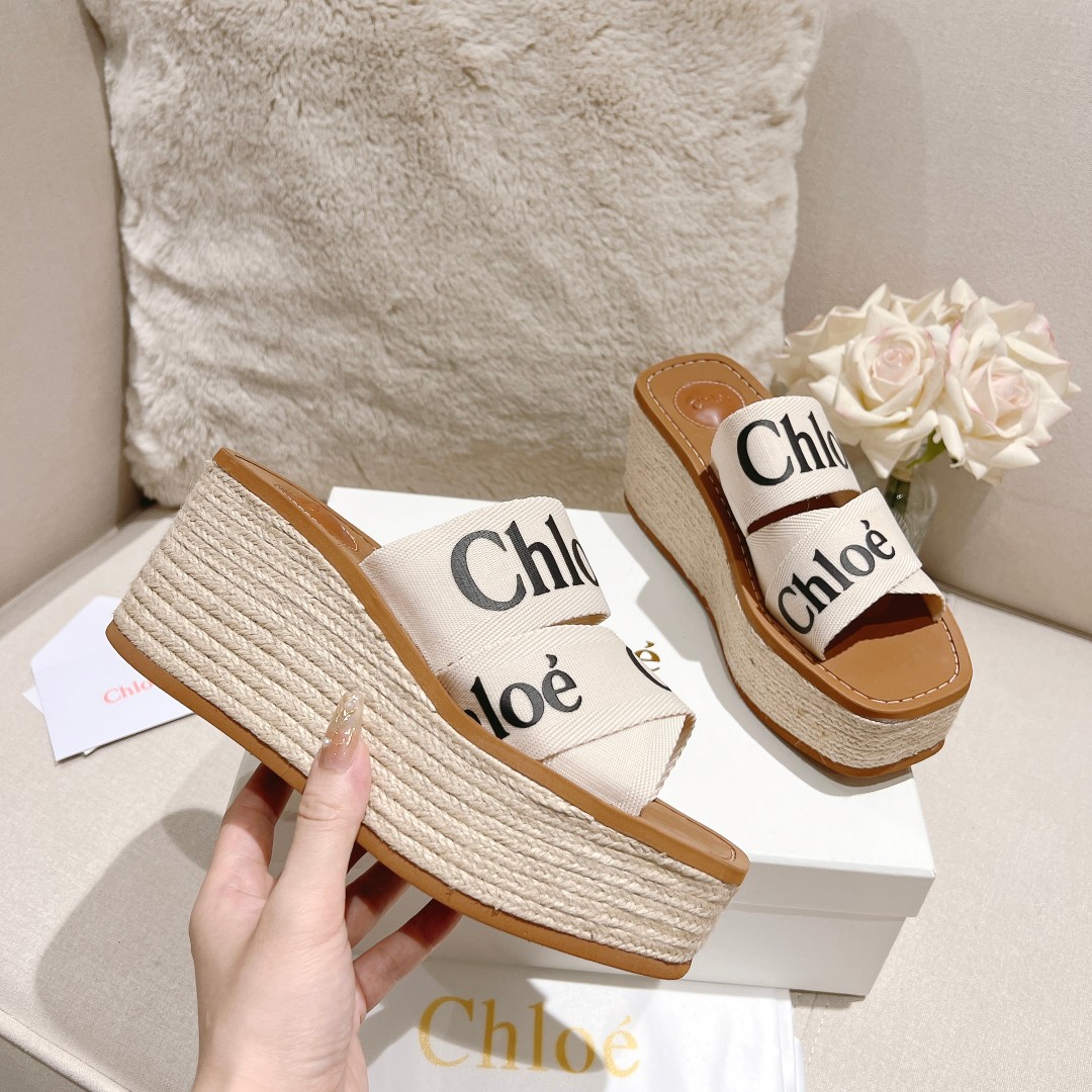 Chloe Woody Wedge Espadrille - 