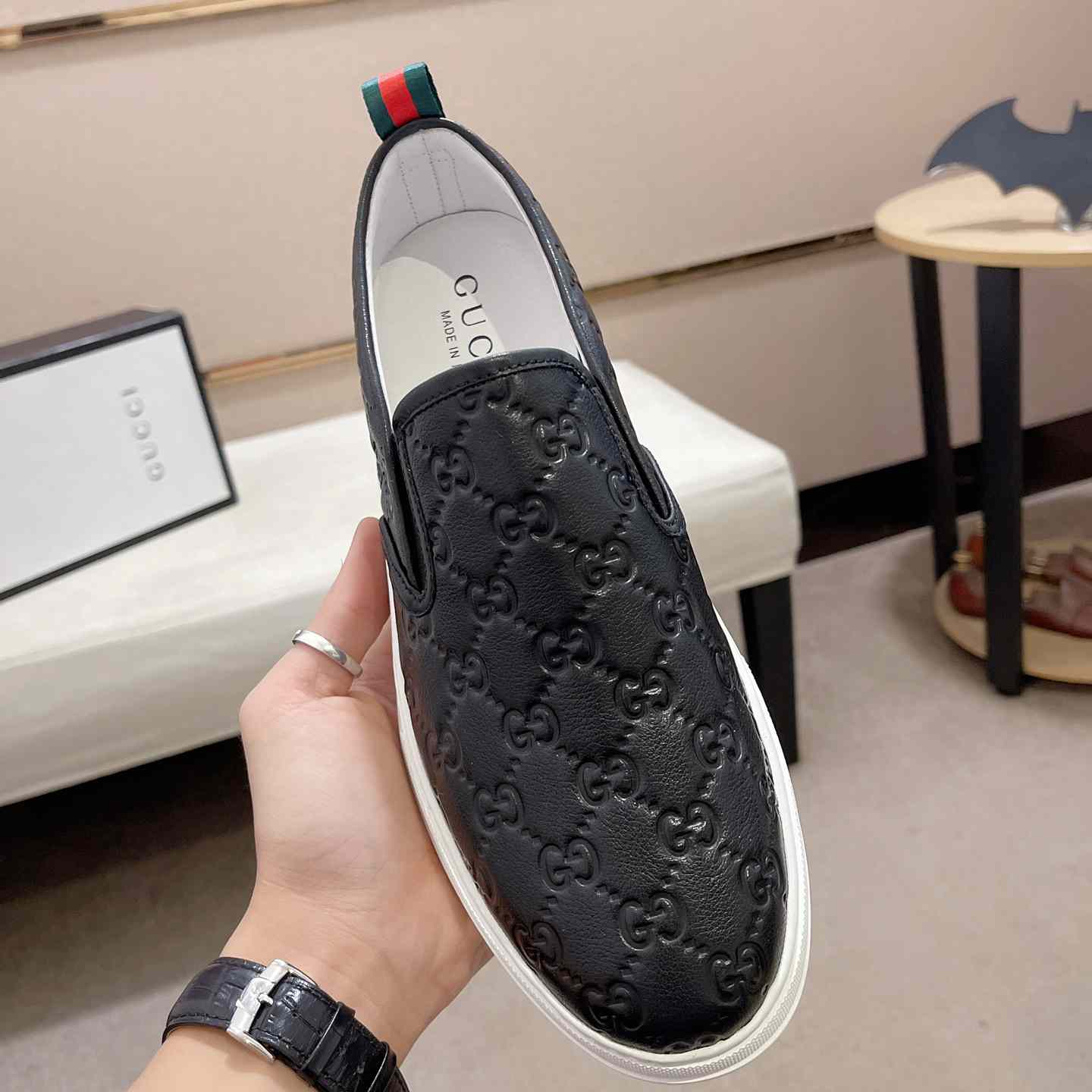 Gucci Signature Slip-on Sneakers - 