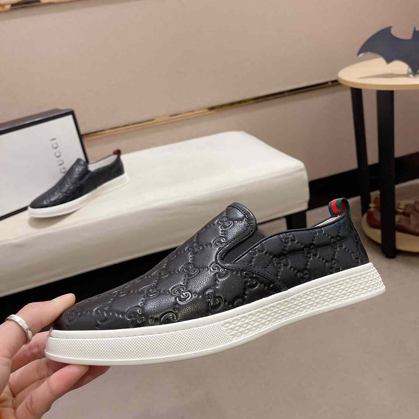 Gucci Signature Slip-on Sneakers - 