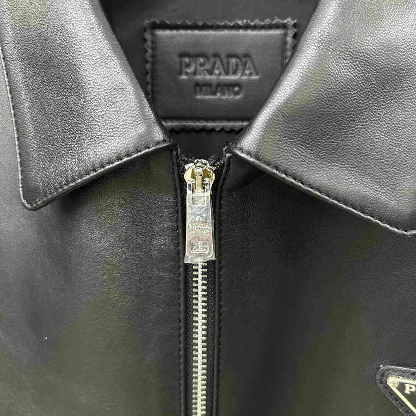 Prada Nappa Leather Blouson Jacket - 