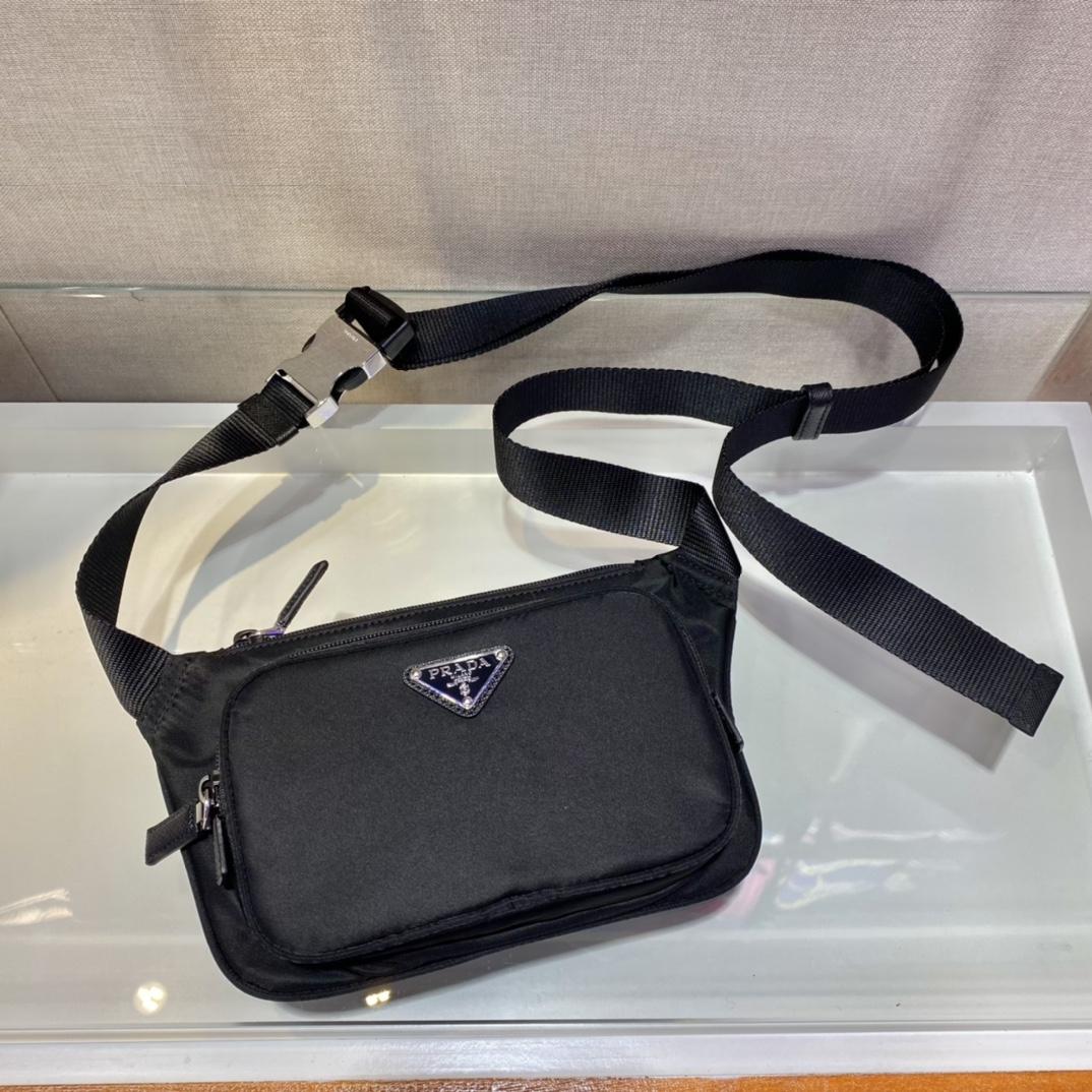 Prada Re-Nylon And Saffiano Leather Shoulder Bag - 