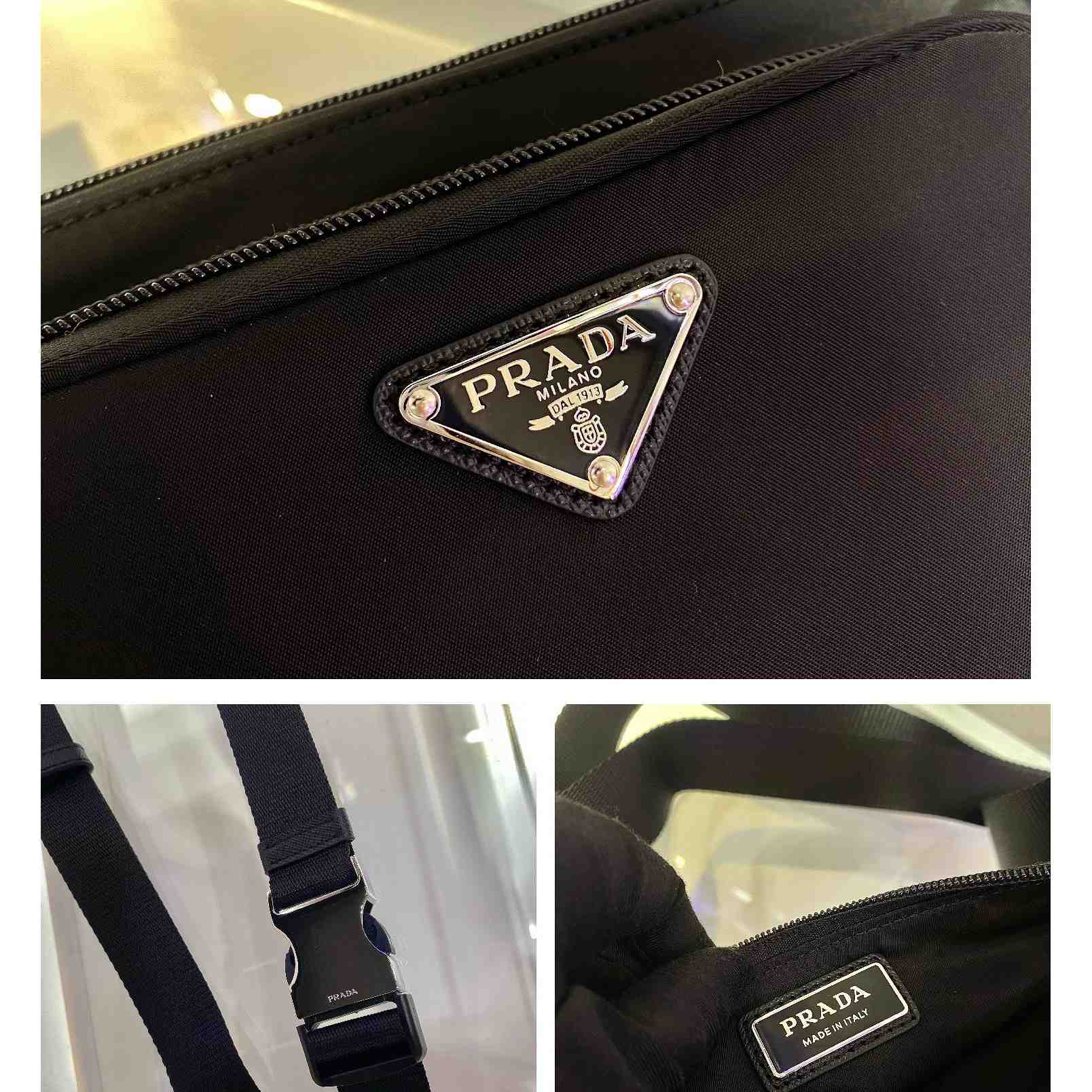 Prada Re-Nylon And Saffiano Leather Shoulder Bag - 