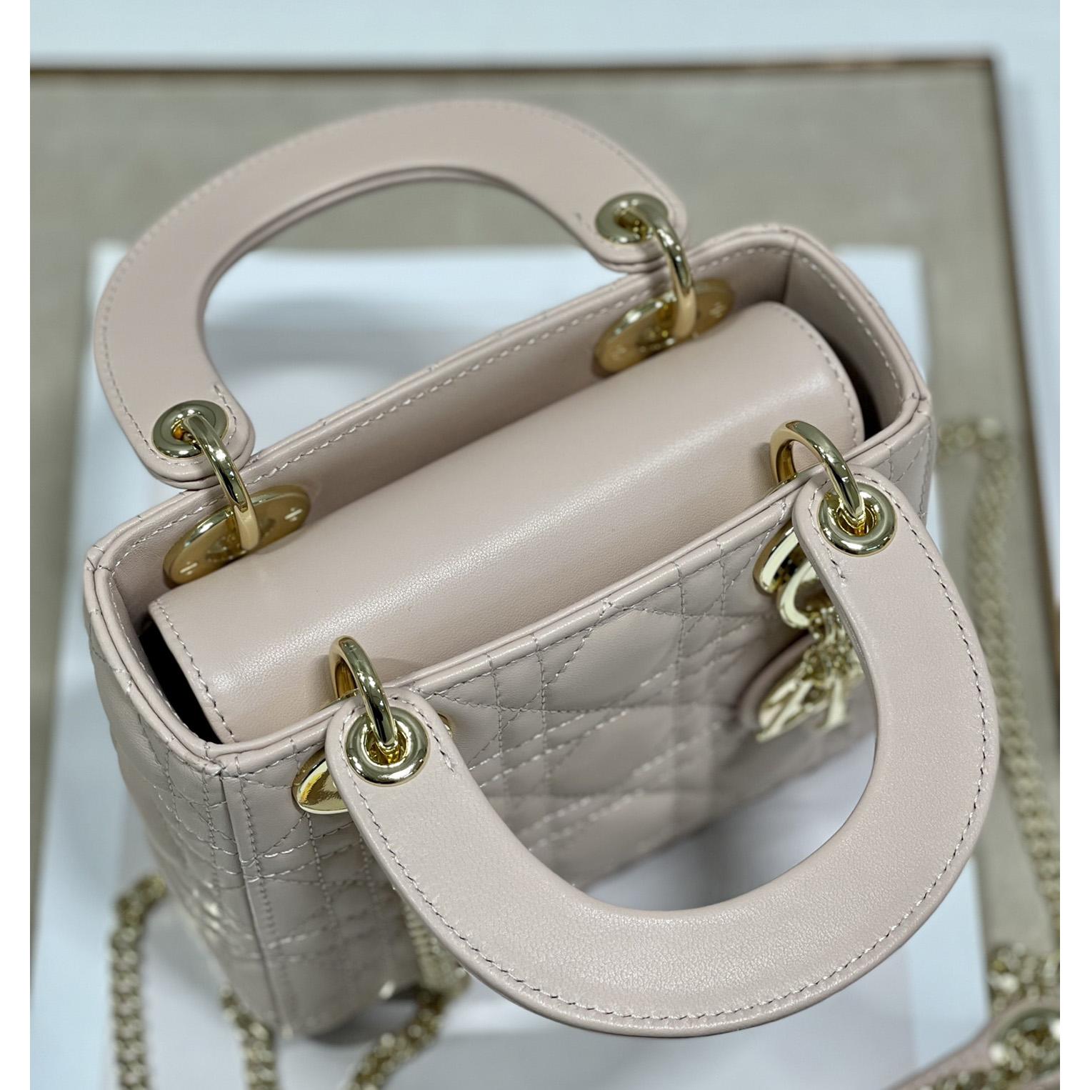 Dior Lady Dior Bag  (17 x 7.5x 14cm) - 