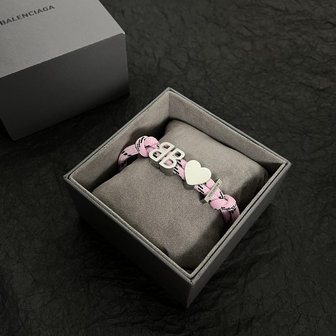 Balenciaga I <3 BB Bracelet In Pink - 
