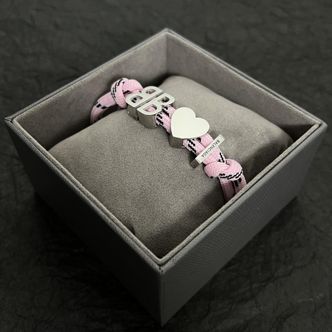 Balenciaga I <3 BB Bracelet In Pink - 
