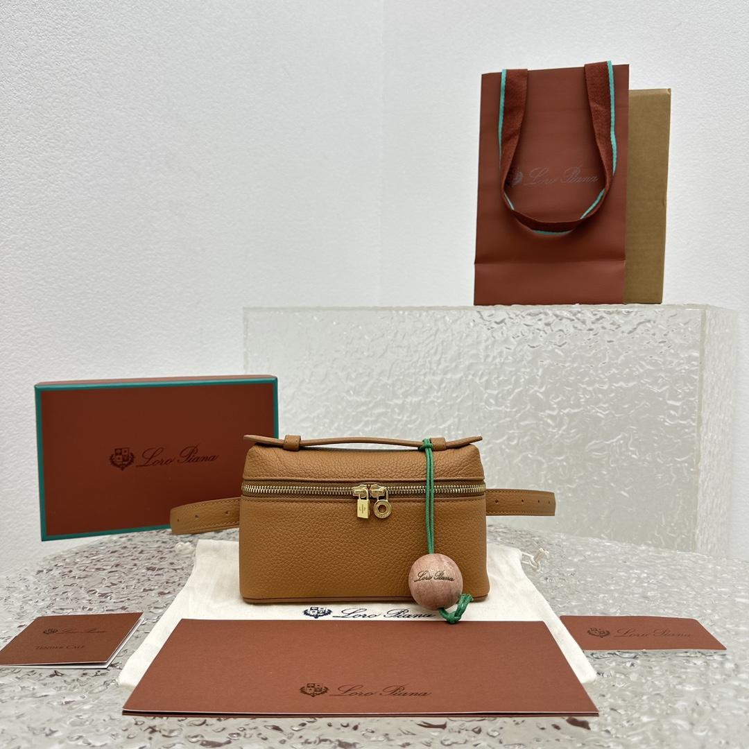 Loro Piana Extra pocket L16 Belt Bag  (16×6×10cm) - 