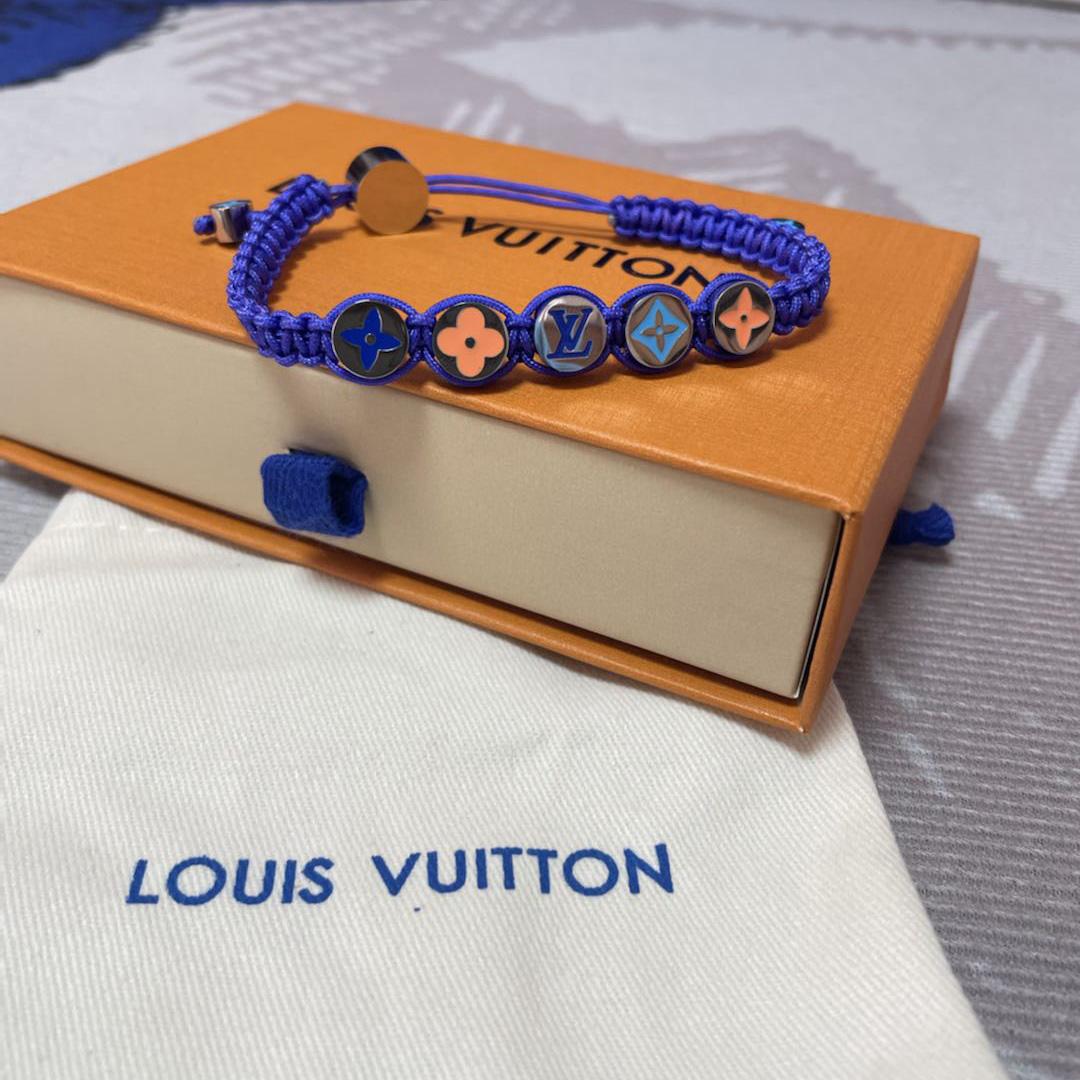 Louis Vuitton Monogram Colors Braided Bracelet   M1002A - 