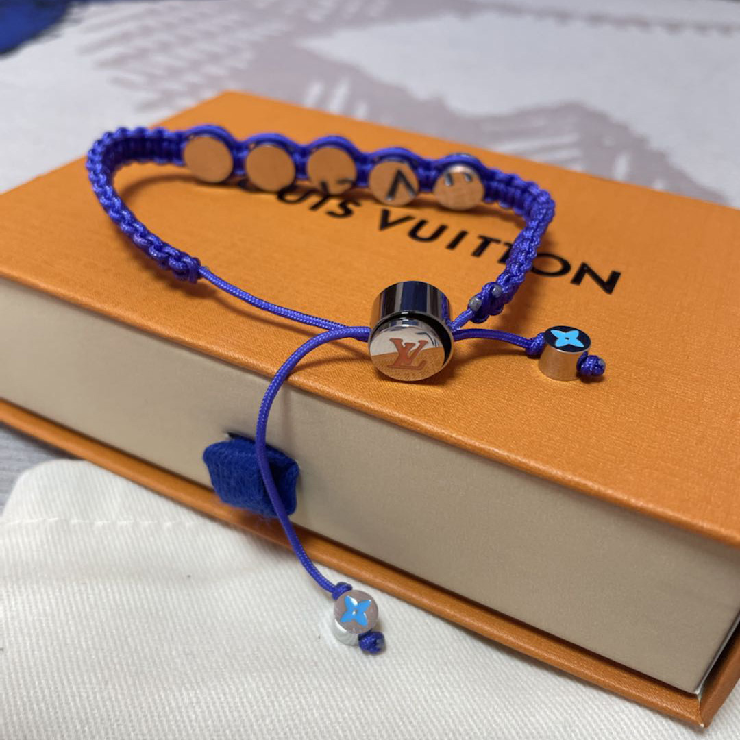 Louis Vuitton Monogram Colors Braided Bracelet   M1002A - 