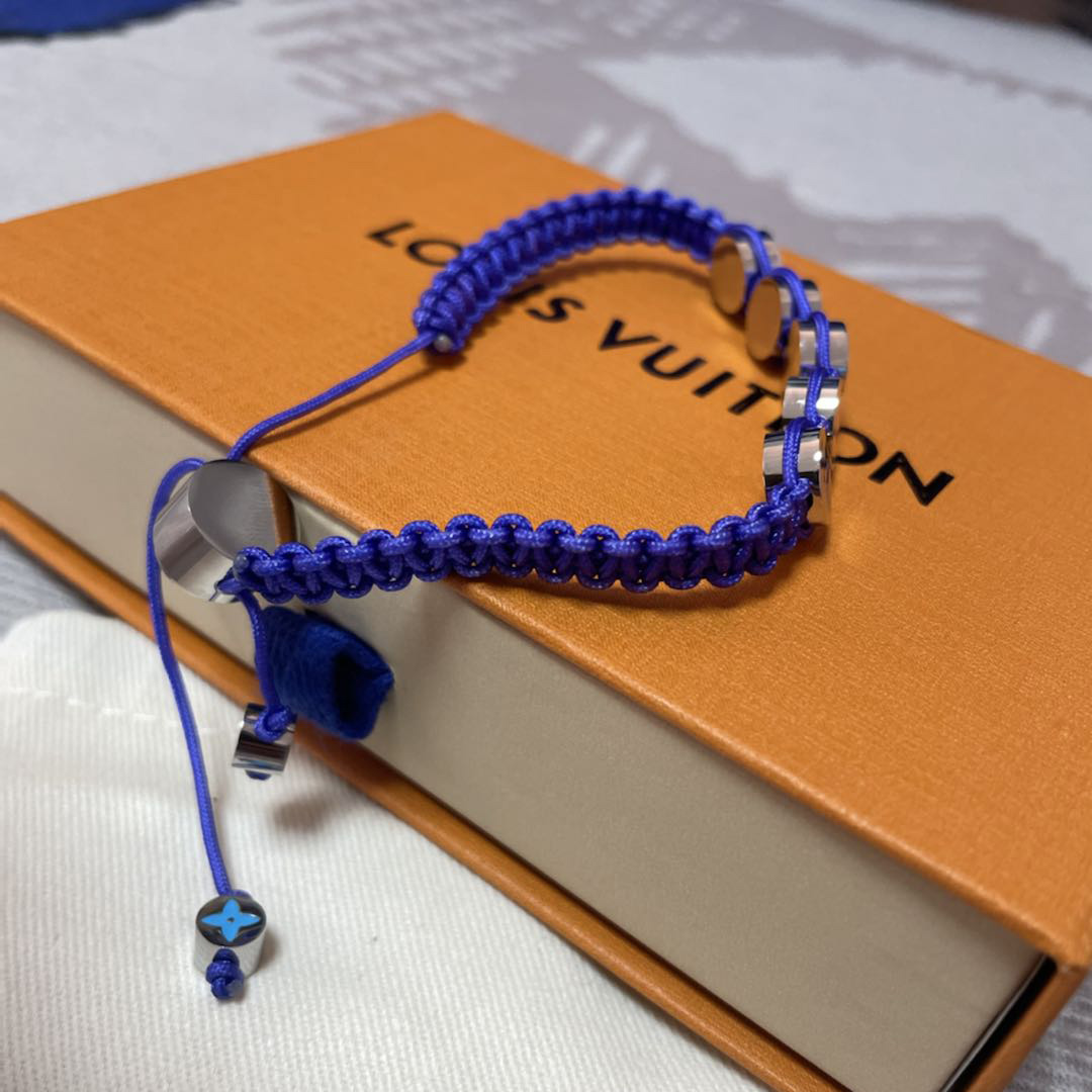 Louis Vuitton Monogram Colors Braided Bracelet   M1002A - 