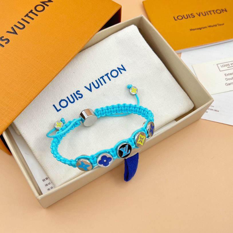 Louis Vuitton Monogram Colors Braided Bracelet   M1088A - 