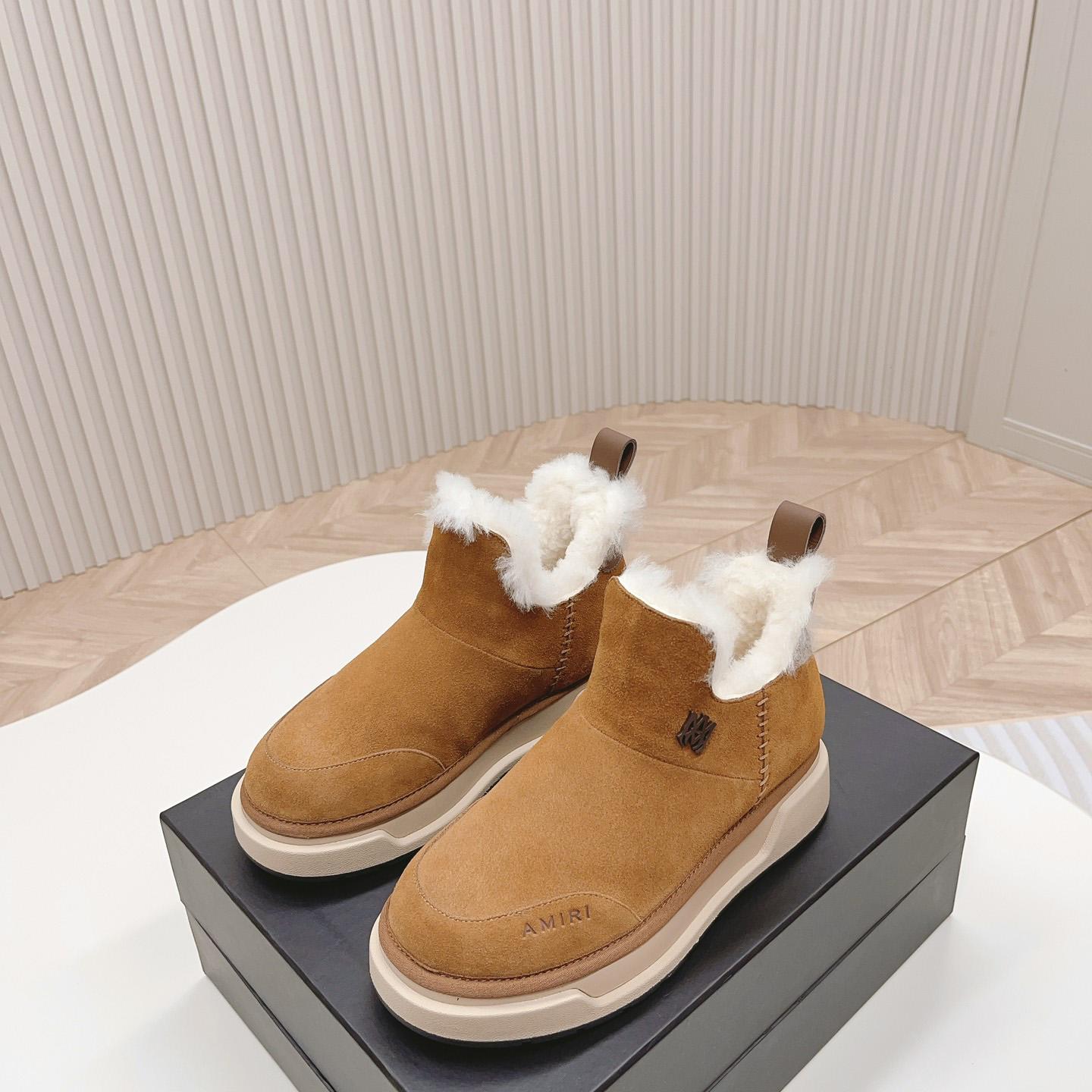 Amiri Malibu Shearling Lined Suede Boots - 