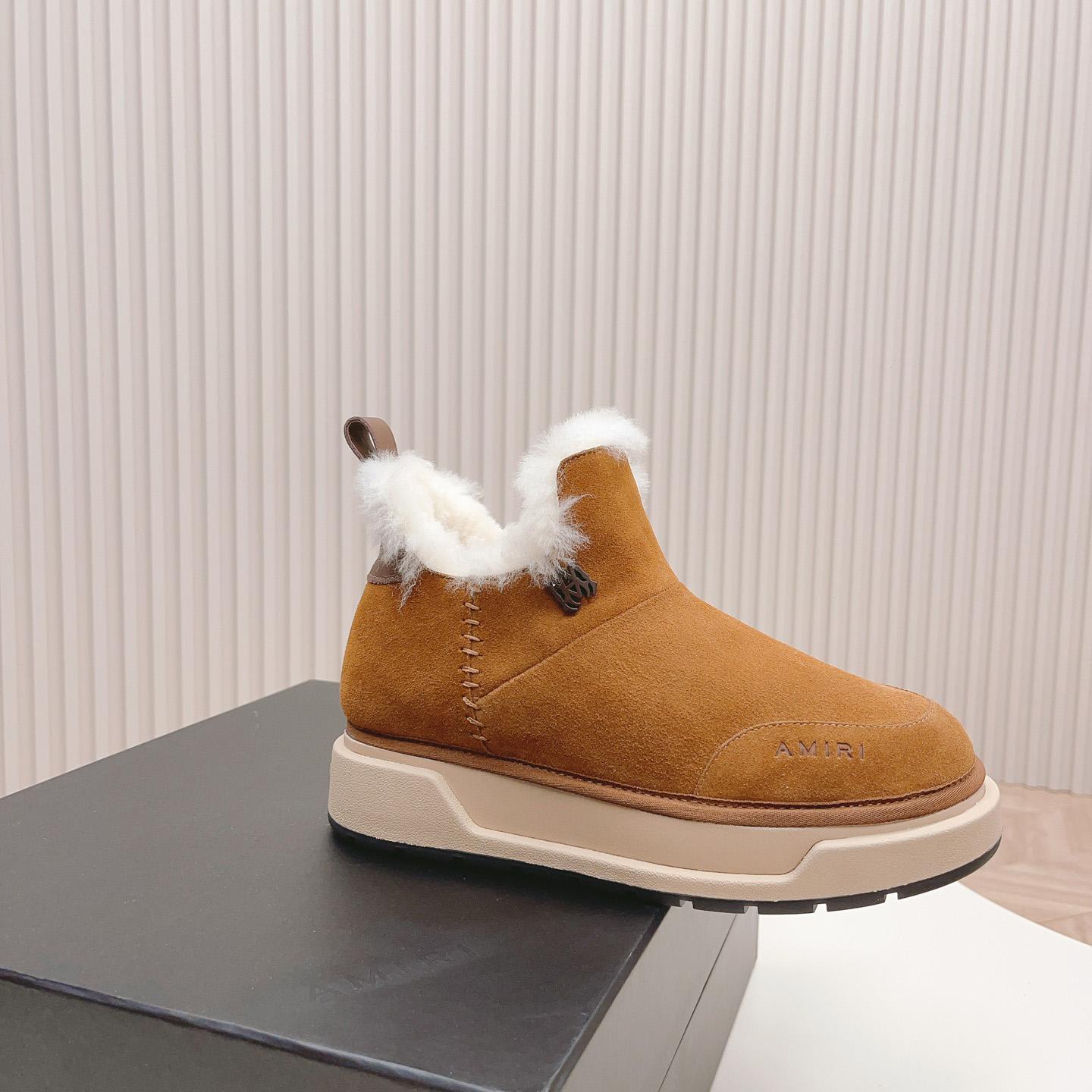 Amiri Malibu Shearling Lined Suede Boots - 