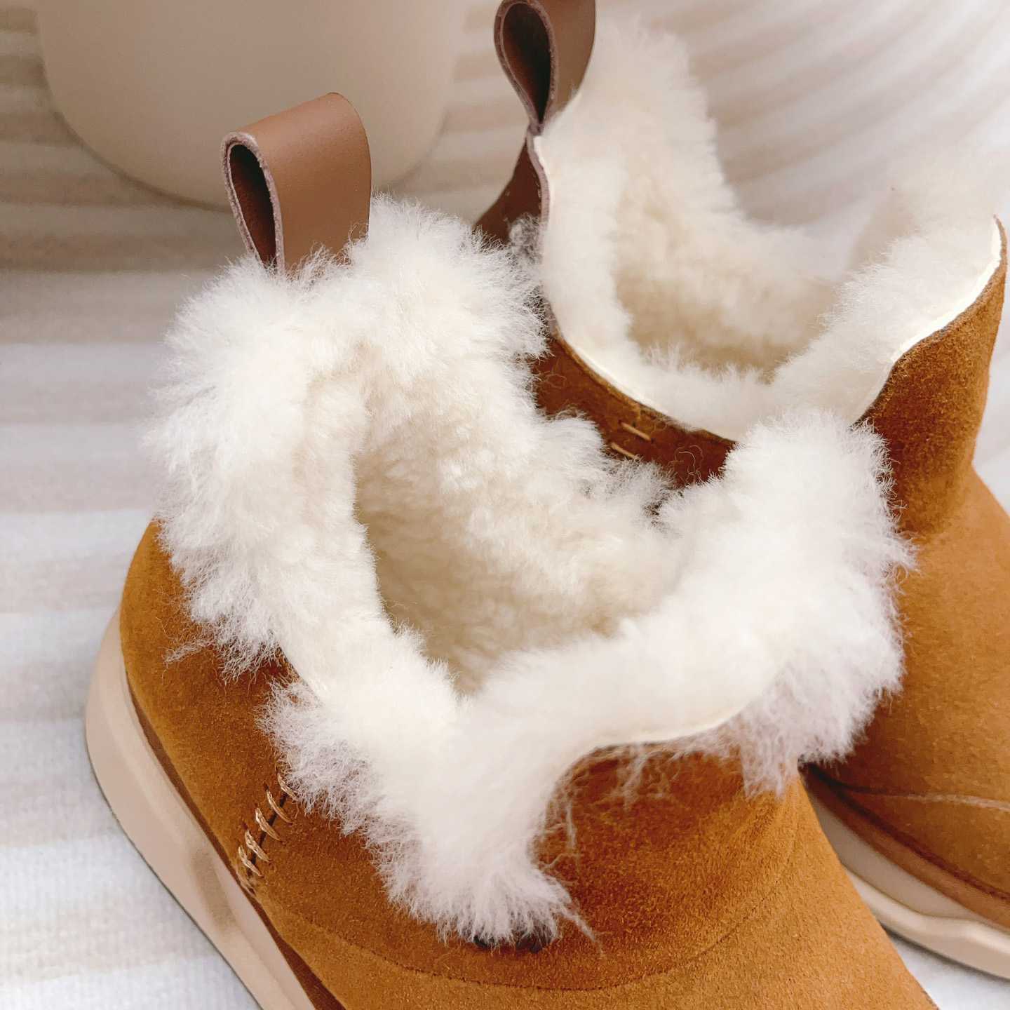 Amiri Malibu Shearling Lined Suede Boots - 
