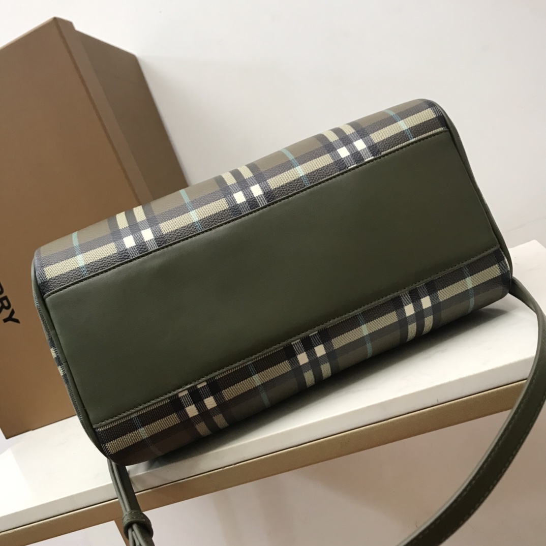 Burberry Check Medium Bowling Bag  - 
