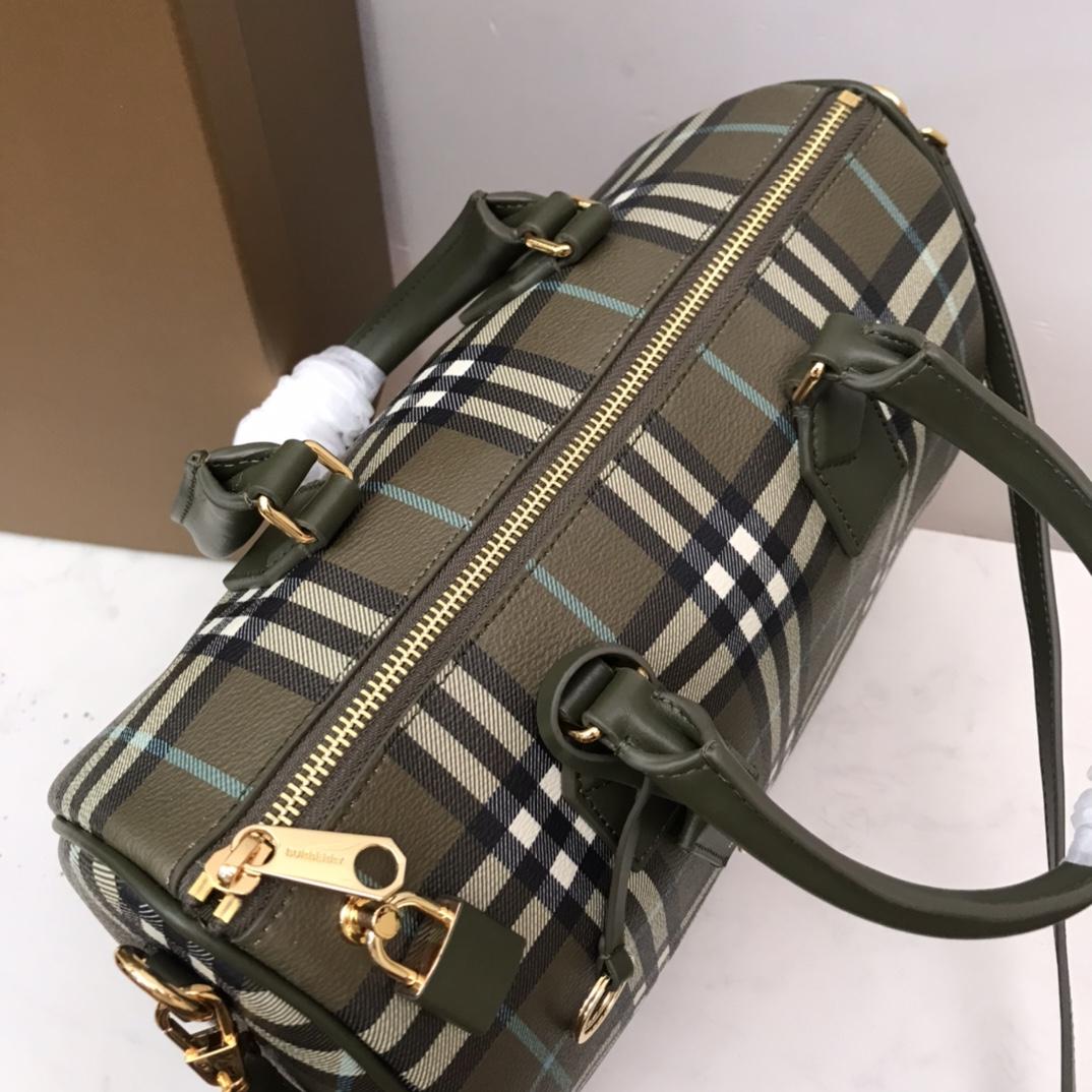 Burberry Check Medium Bowling Bag  - 