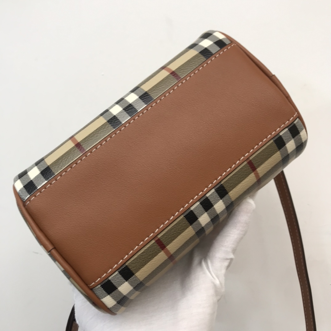Burberry Check Mini Bowling Bag - 