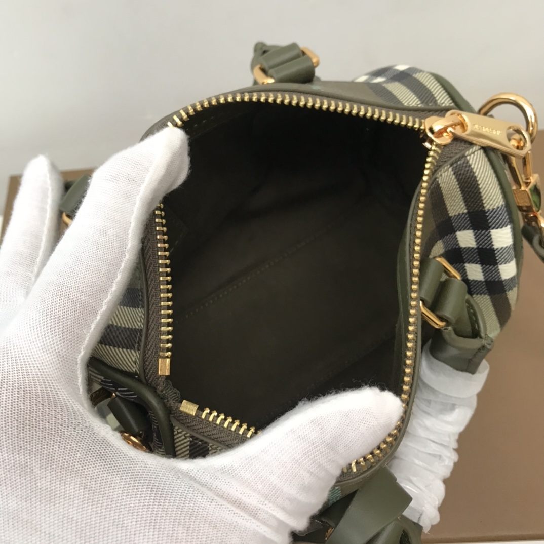 Burberry Check Mini Bowling Bag - 