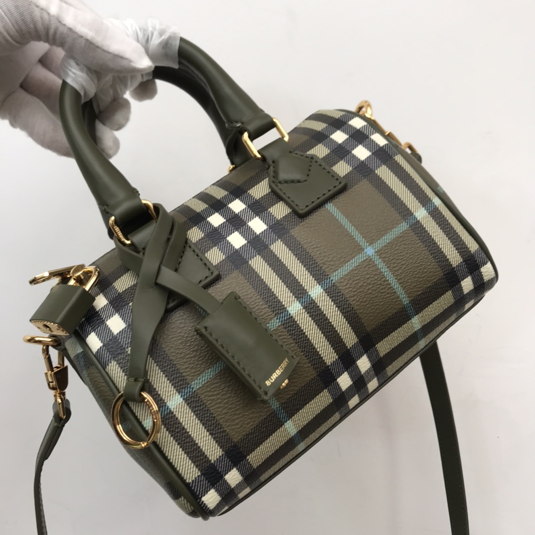 Burberry Check Mini Bowling Bag - 