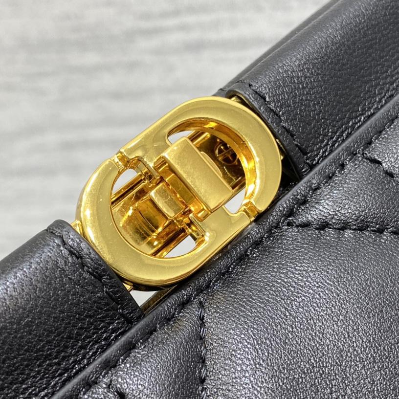 Dior Caro Colle Noire Clutch With Chain - 