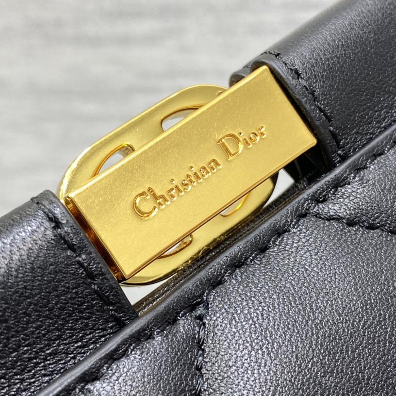 Dior Caro Colle Noire Clutch With Chain - 