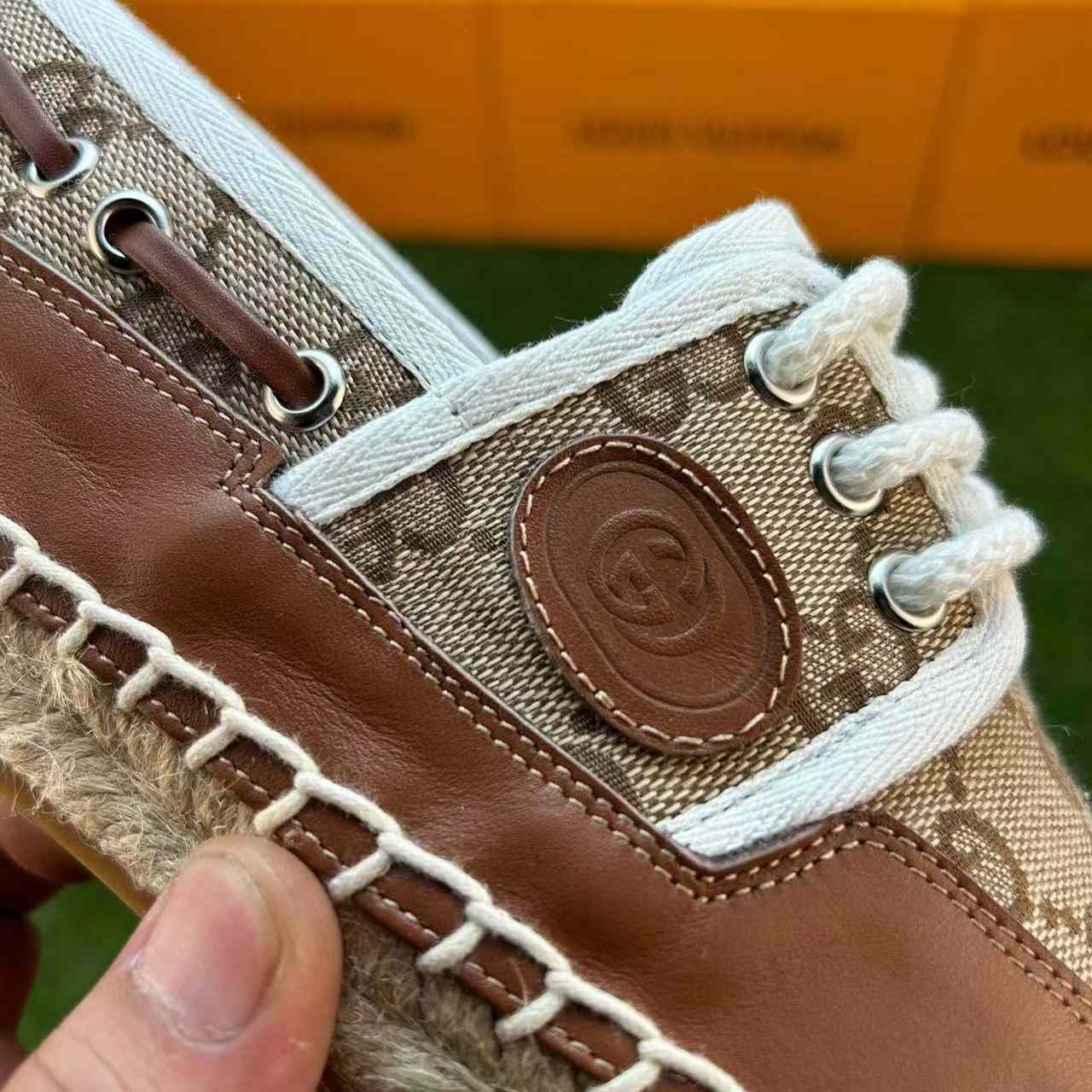 Gucci Lace-up GG Shoe - 