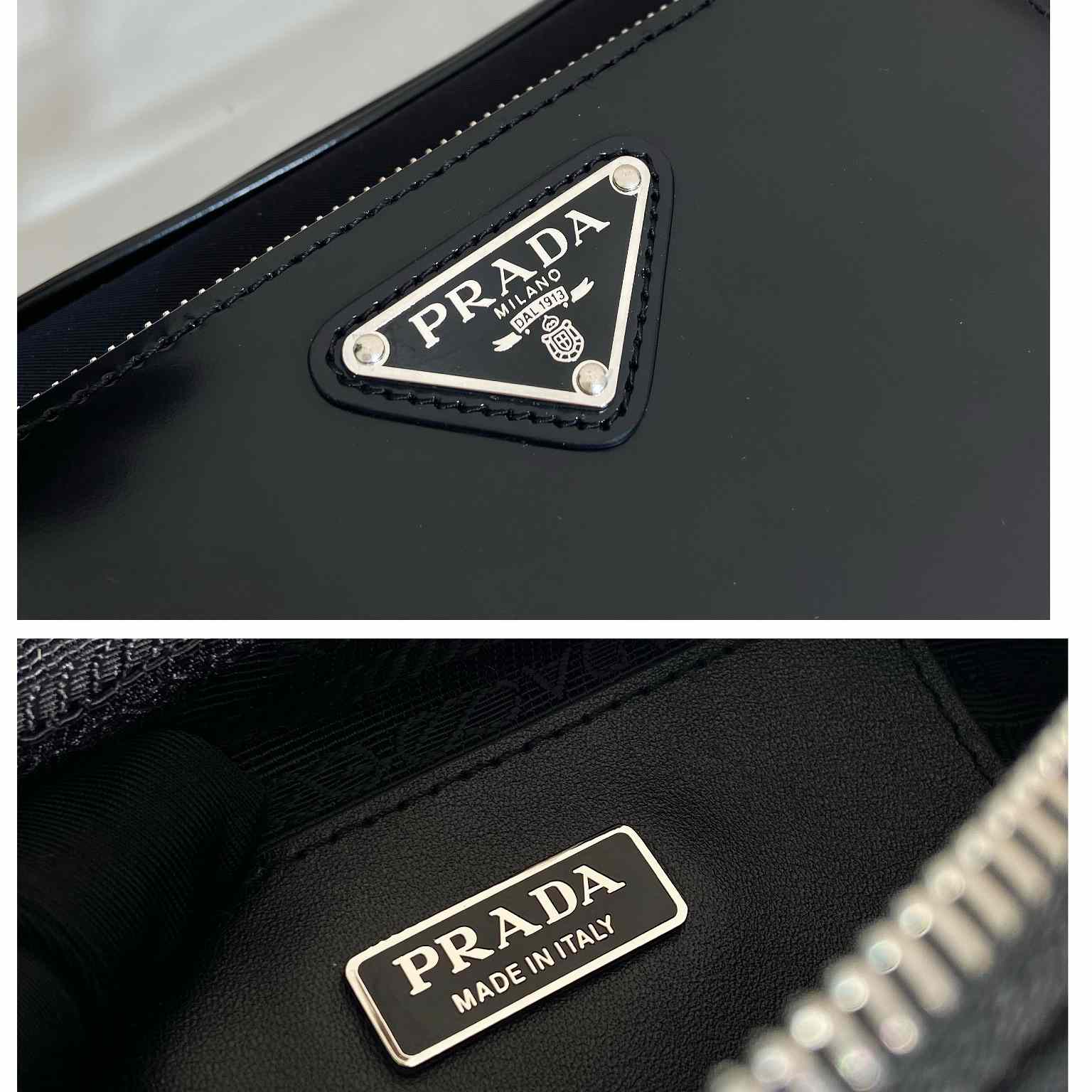 Prada Re-Nylon And Brushed Leather Shoulder Bag - 