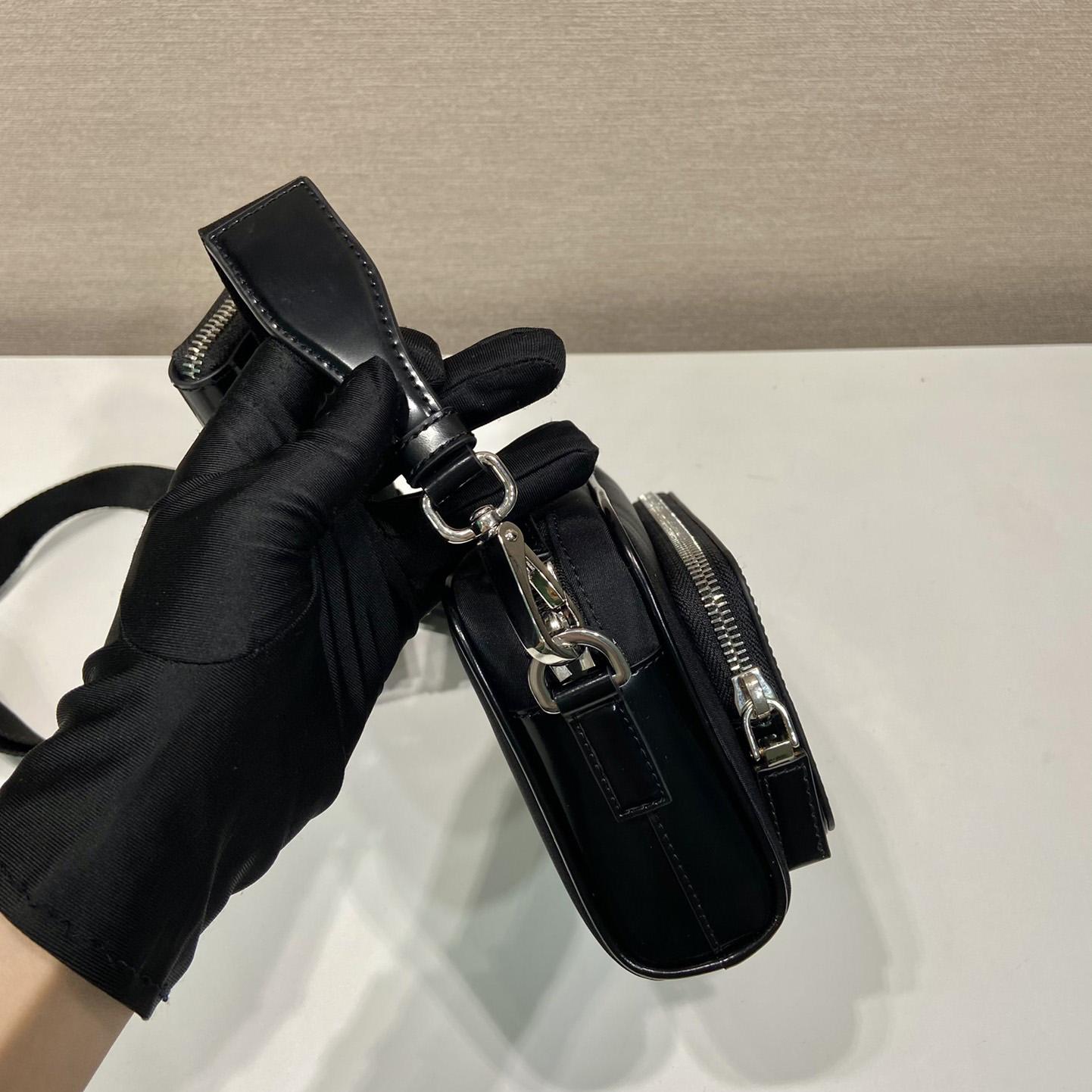 Prada Re-Nylon And Brushed Leather Shoulder Bag - 