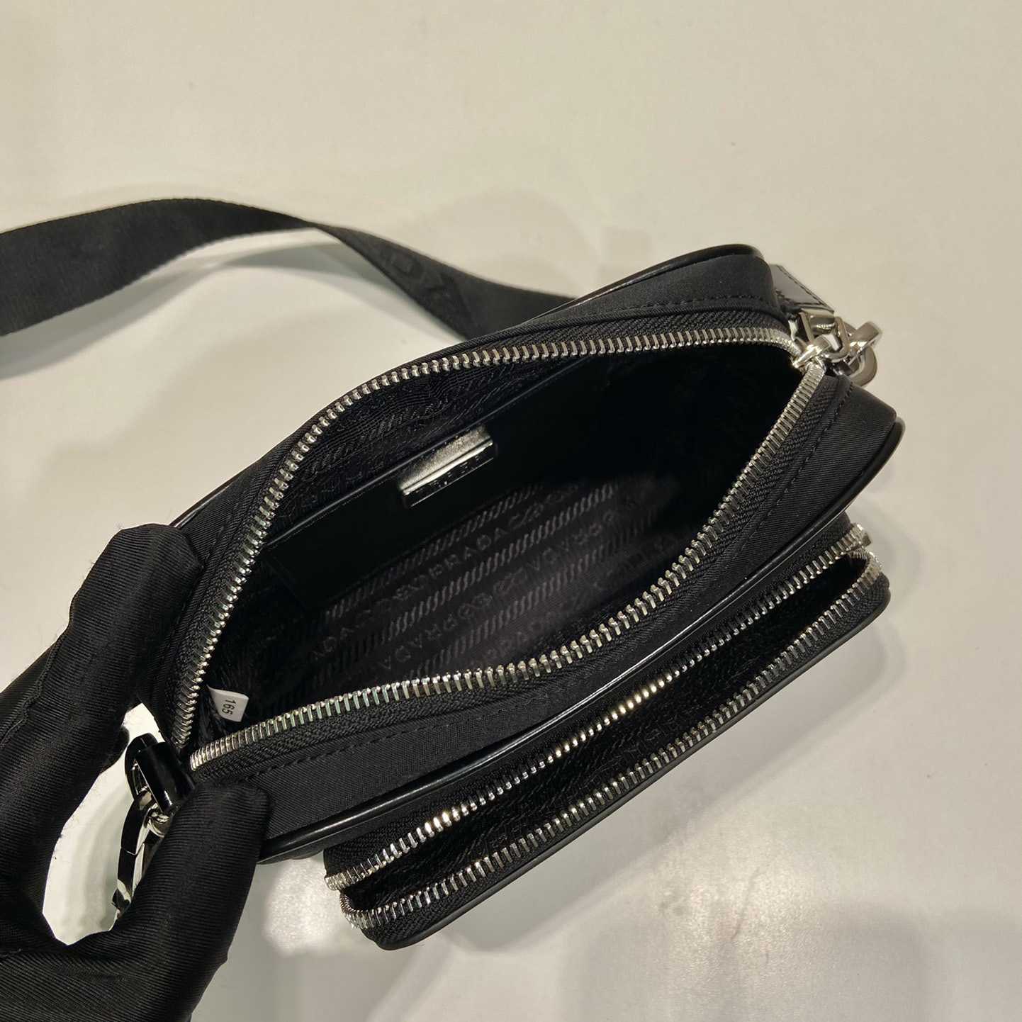 Prada Re-Nylon And Brushed Leather Shoulder Bag - 