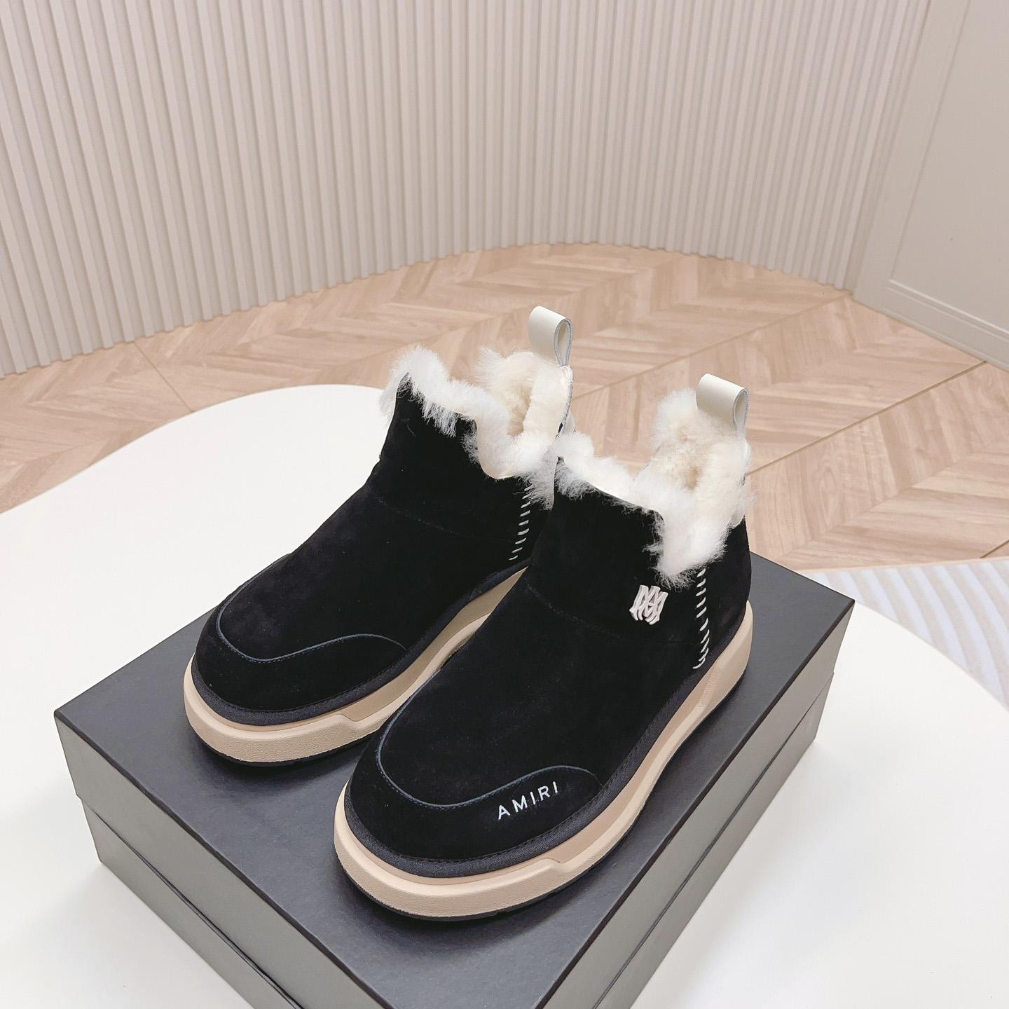 Amiri Malibu Shearling Lined Suede Boots - 
