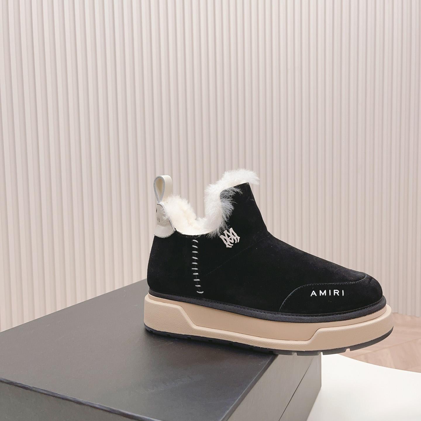 Amiri Malibu Shearling Lined Suede Boots - 
