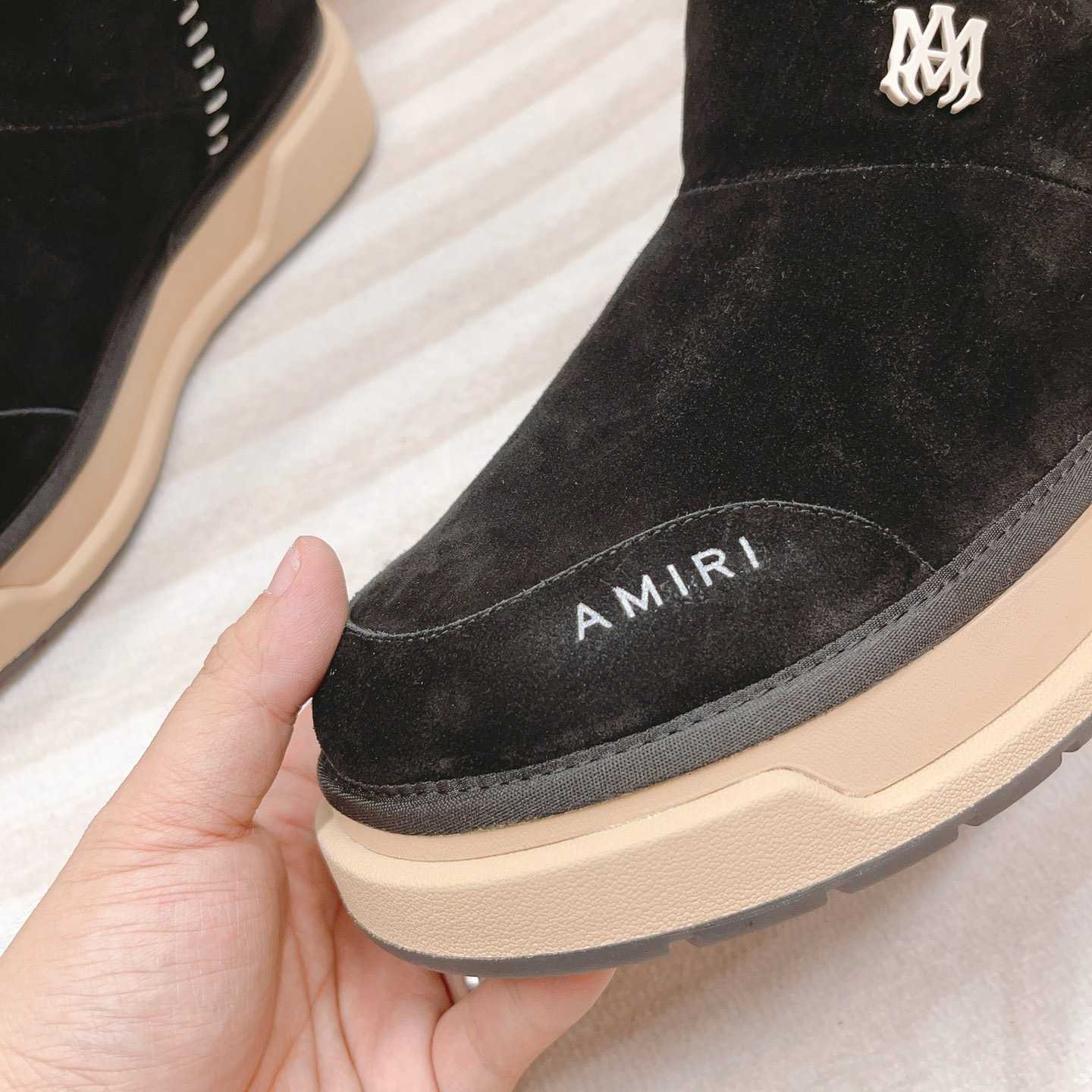 Amiri Malibu Shearling Lined Suede Boots - 