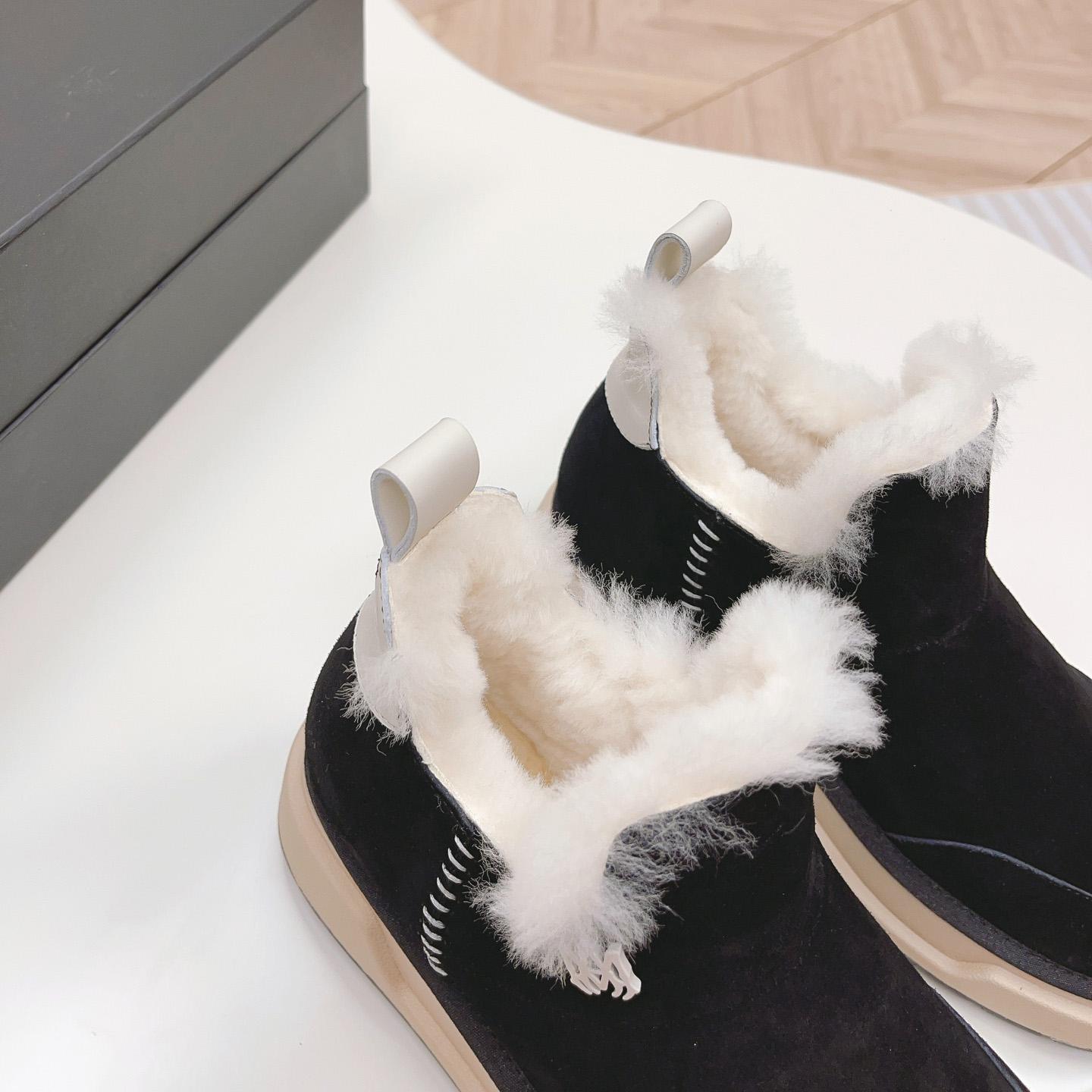 Amiri Malibu Shearling Lined Suede Boots - 