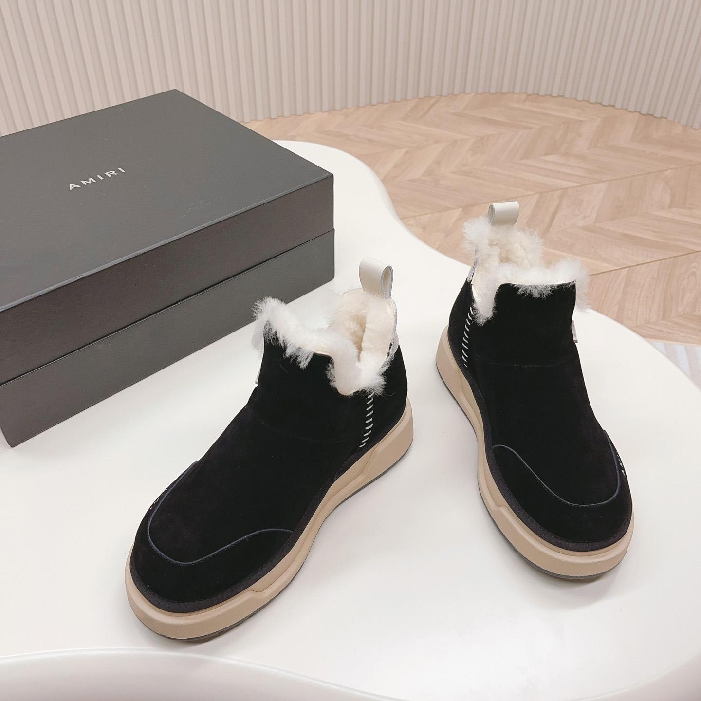 Amiri Malibu Shearling Lined Suede Boots - 