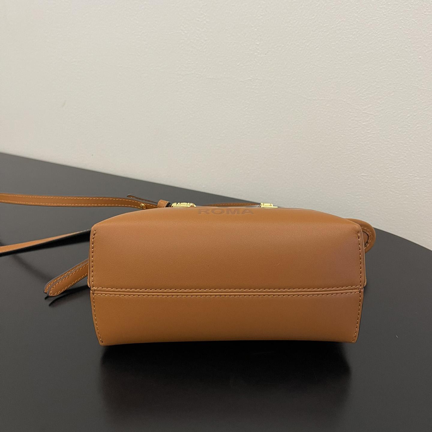 Fendi By The Way Mini Small Brown Leather Boston Bag  - 