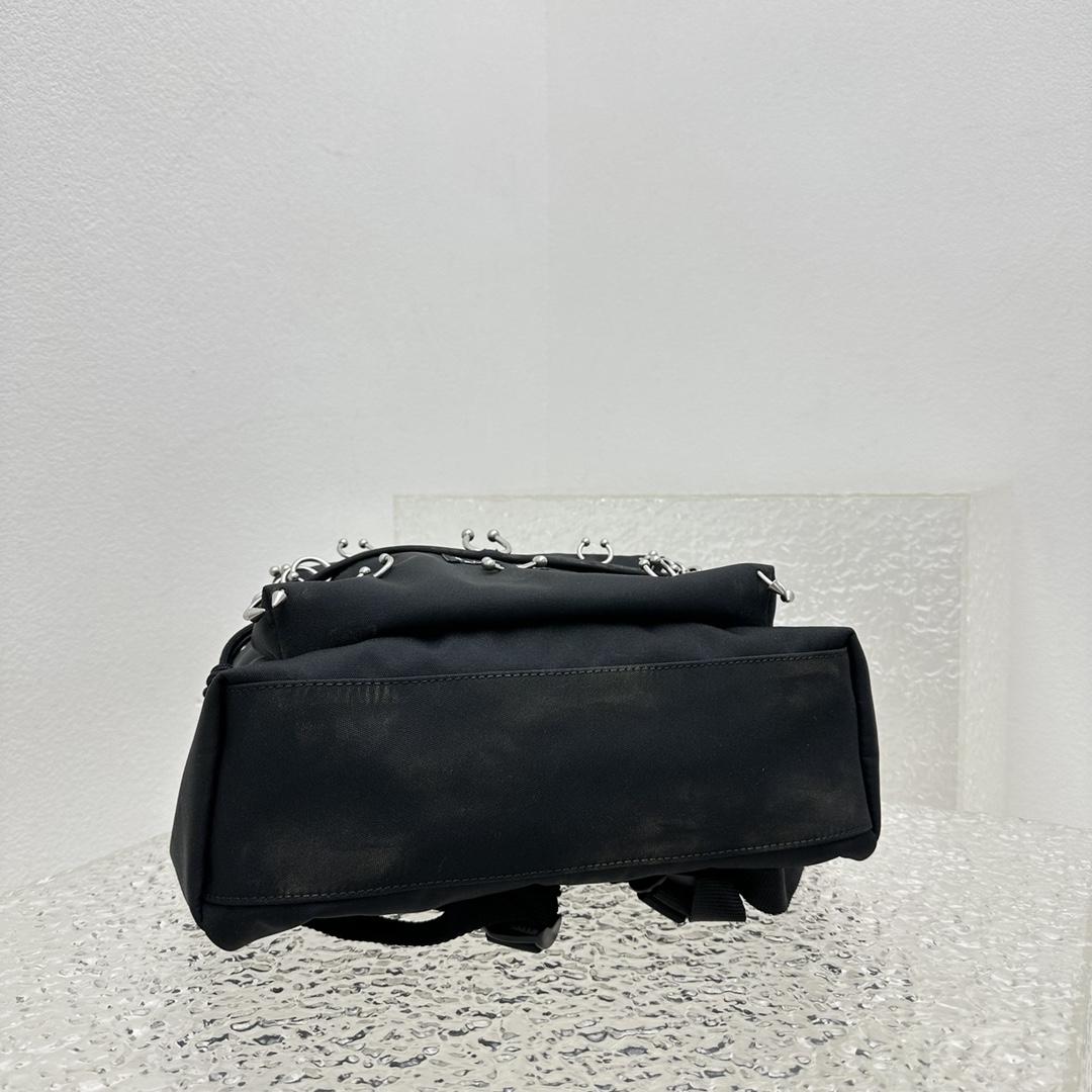 Balenciaga Explorer Backpack With Piercings In Black - 