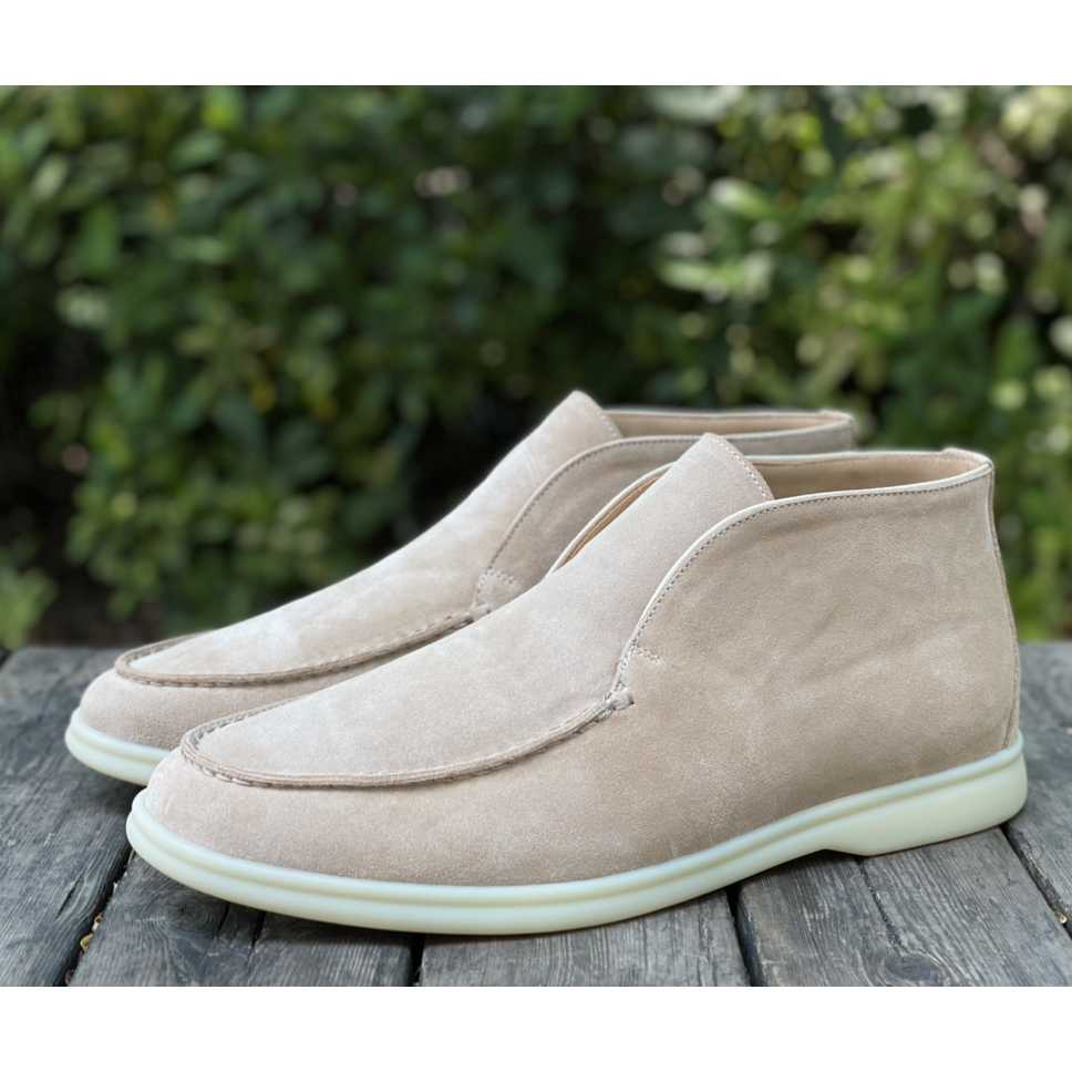 Loro Piana White Sole Summer Walk Loafers - 