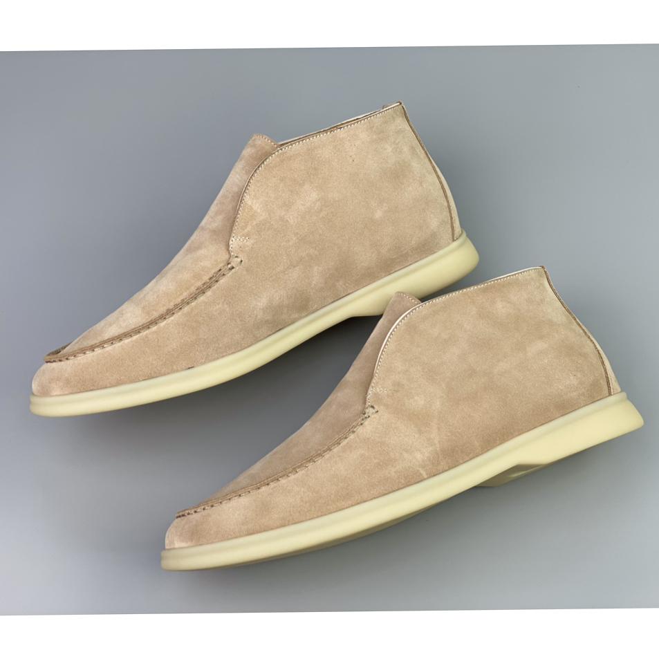 Loro Piana White Sole Summer Walk Loafers - 