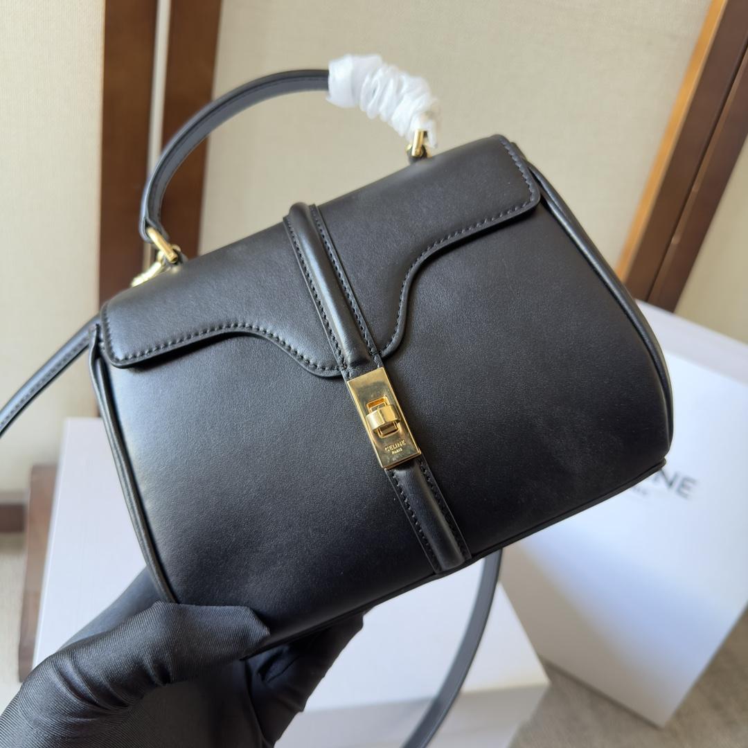Celine Mini 16 In Satinated Calfskin - 