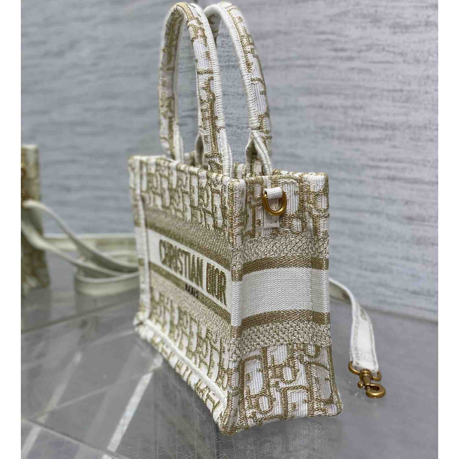 Dior Mini Dior Book Tote With Strap - 