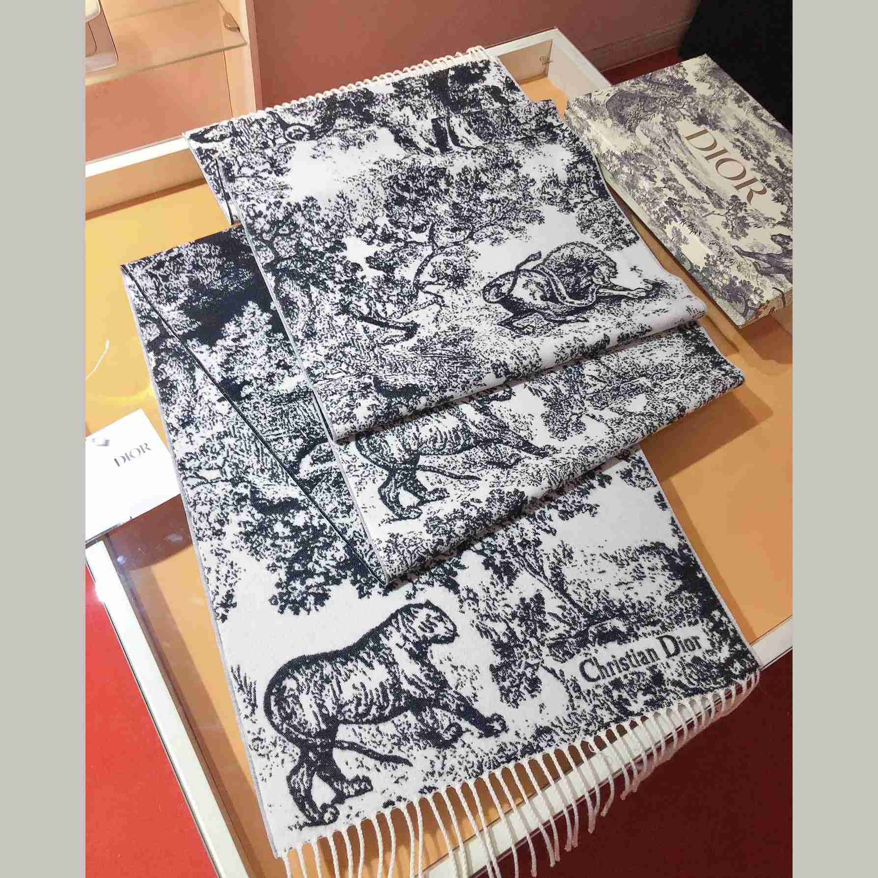 Dior Toile De Jouy Sauvage Scarf  - 