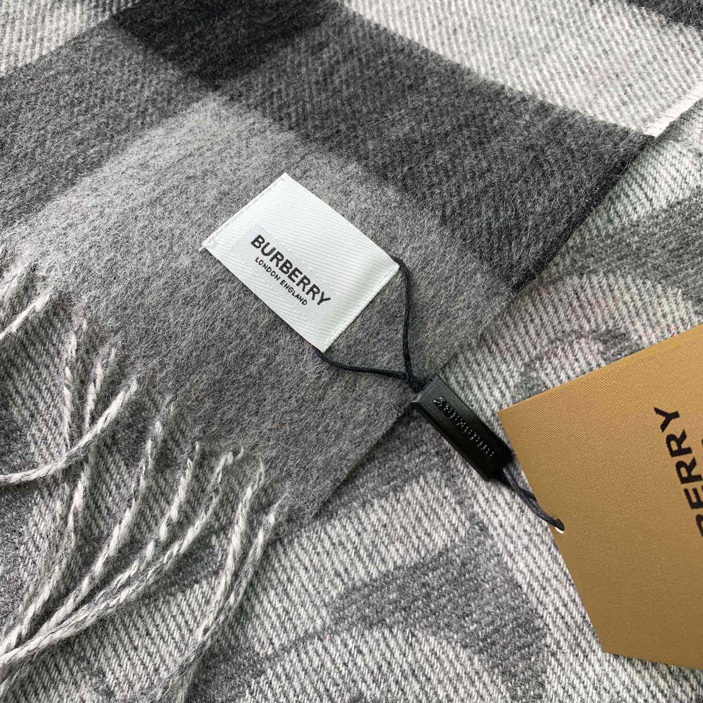 Burberry Check Cashmere Reversible Scarf - 