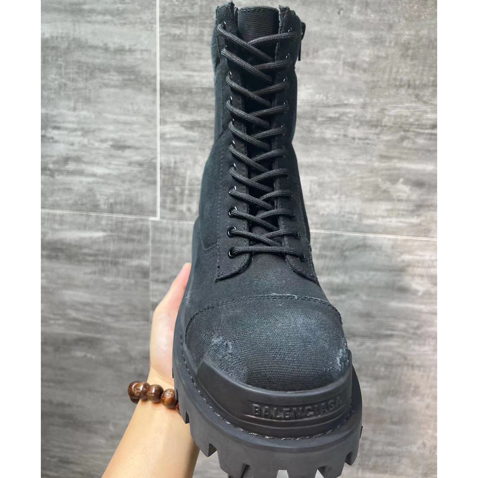Balenciaga Men's Combat Strike 20mm Boot - 