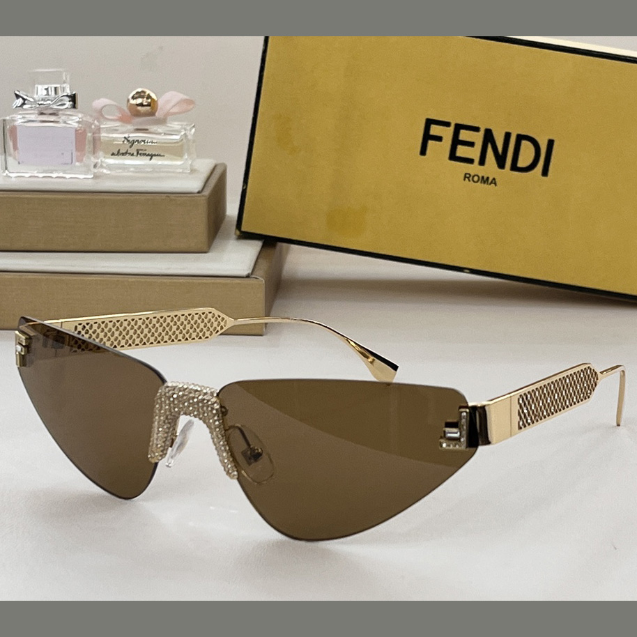 Fendi First Crystal Metal Sunglasses      FOL084V1 - 