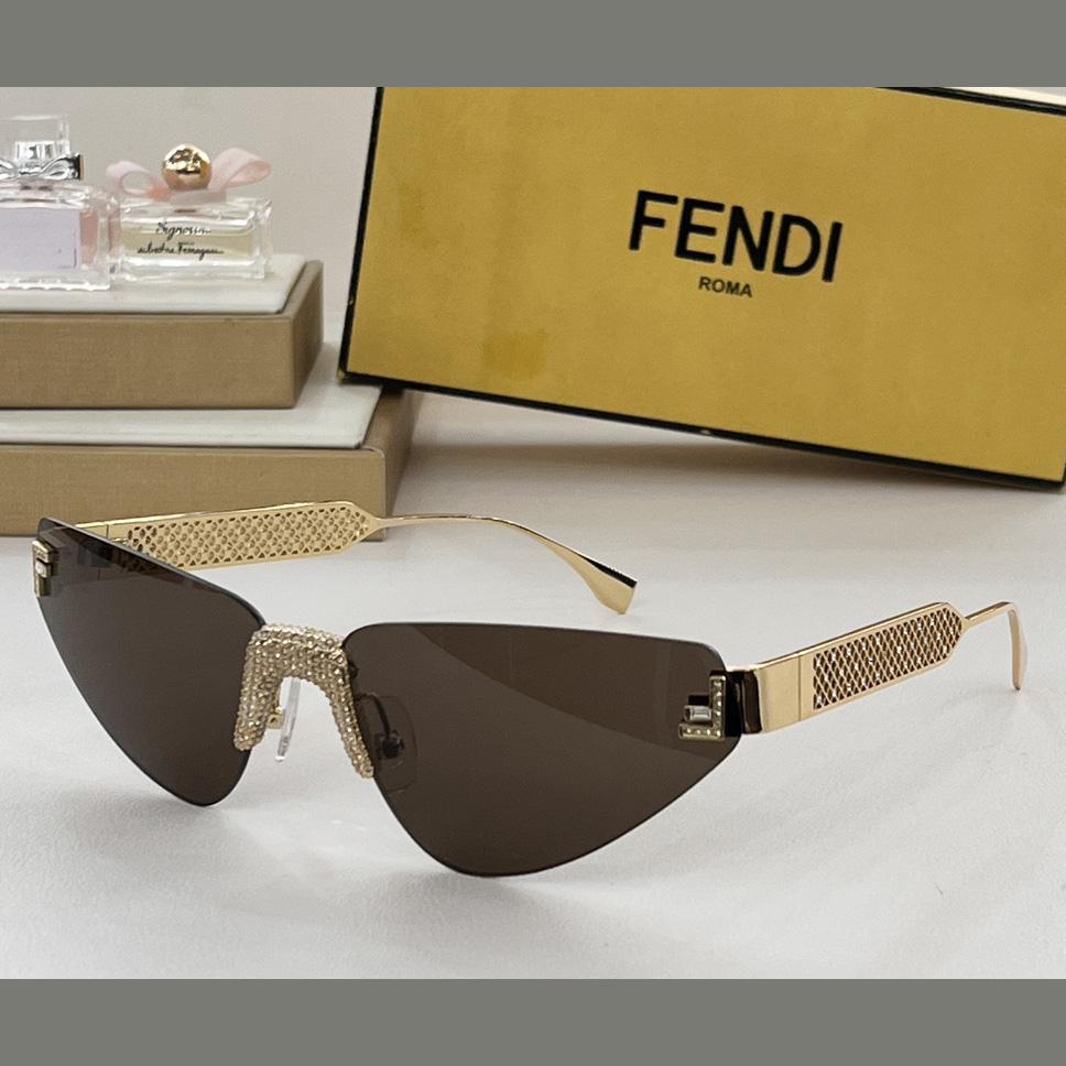Fendi First Crystal Metal Sunglasses      FOL084V1 - 