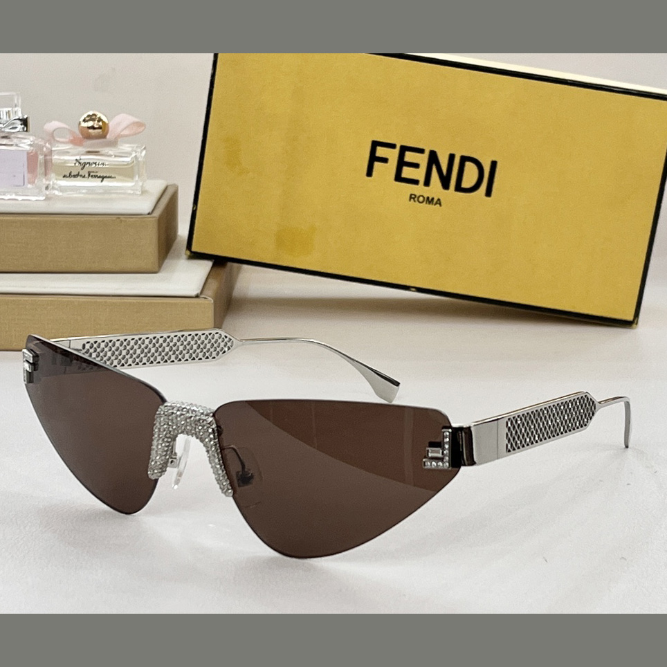 Fendi First Crystal Metal Sunglasses      FOL084V1 - 