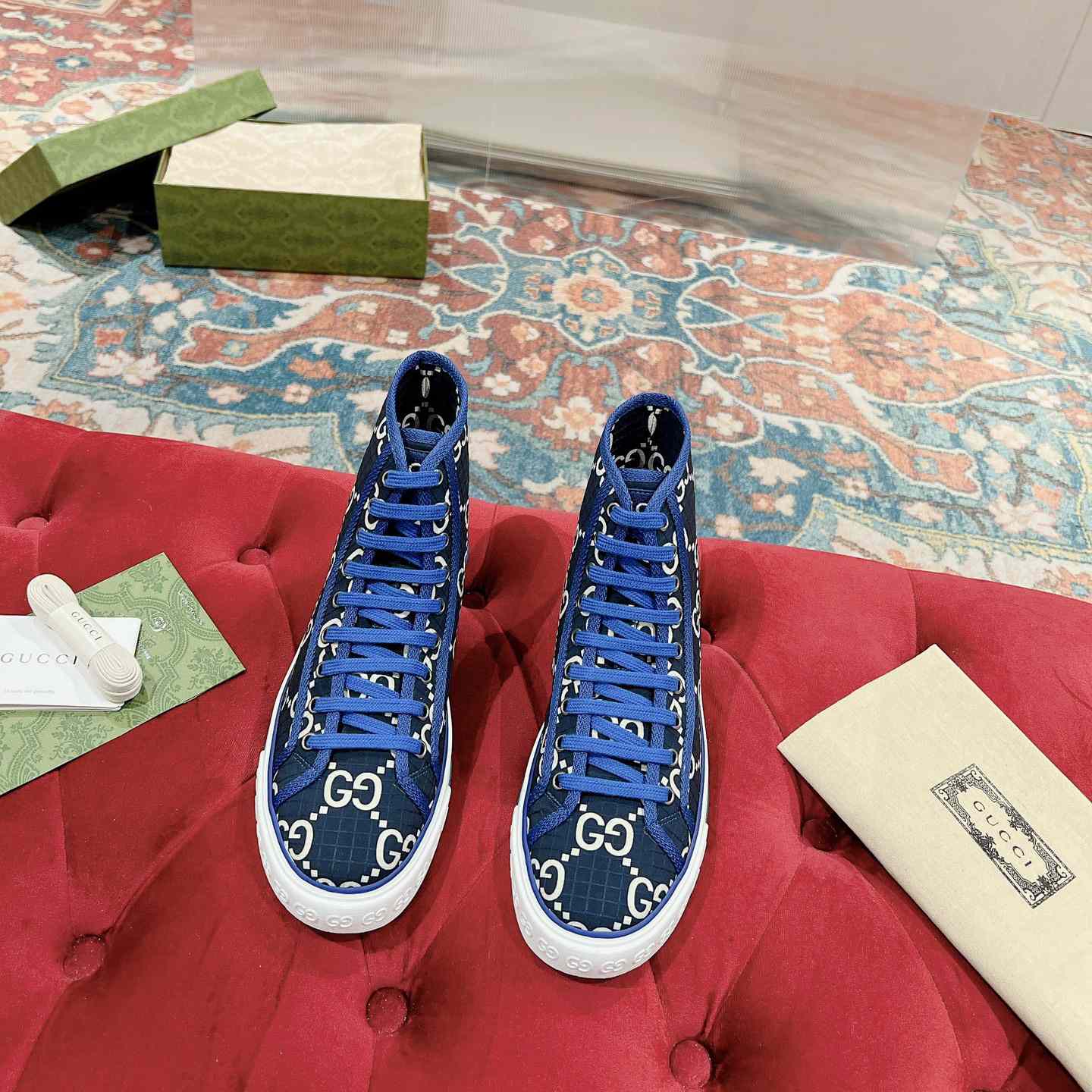Gucci Tennis 1977 High-top Sneaker(upon uk size) - 