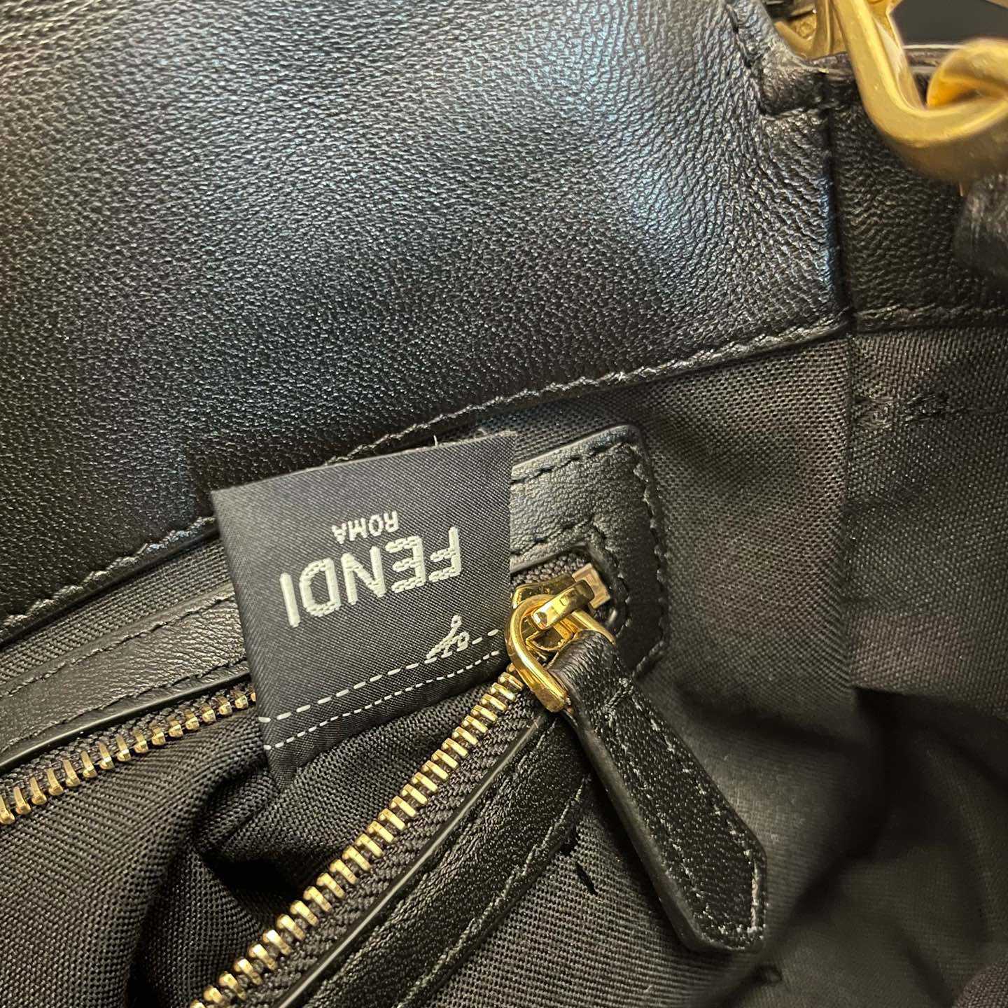 Fendi Baguette Black Leather Bag - 